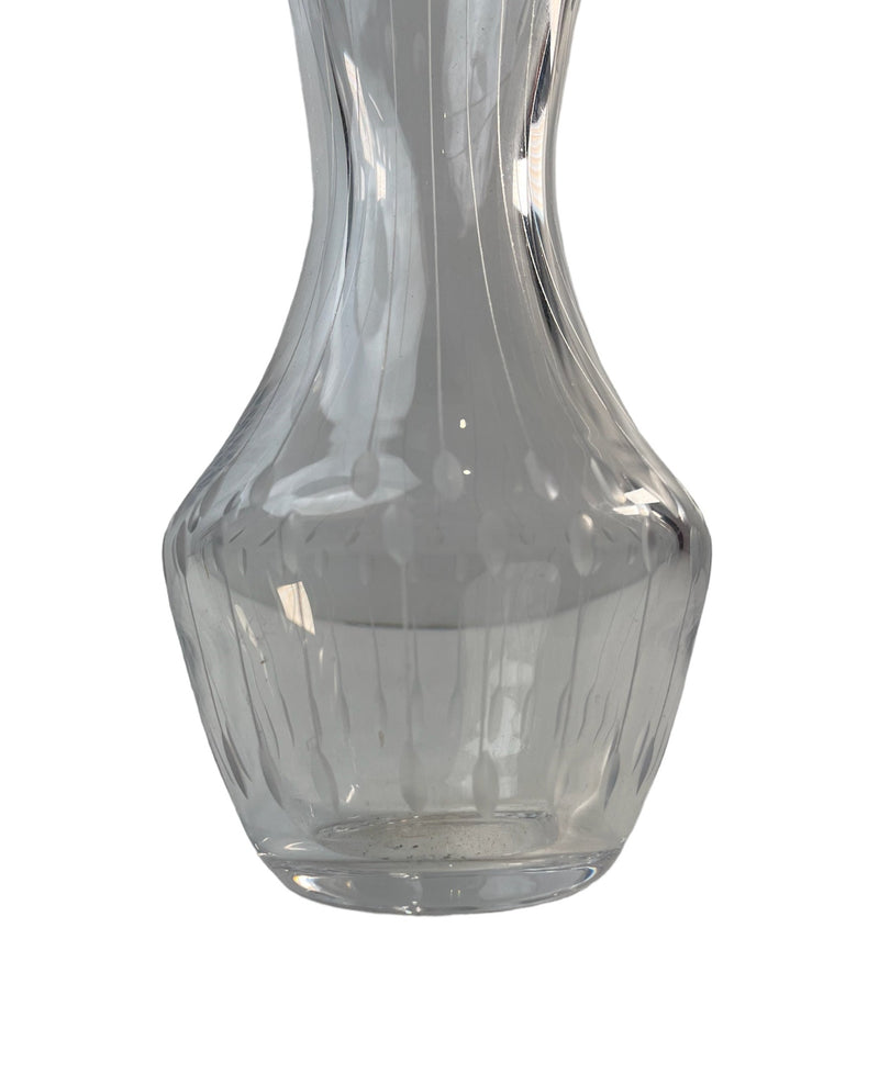 Petit vase VAL St Lambert en verre clair - Signé