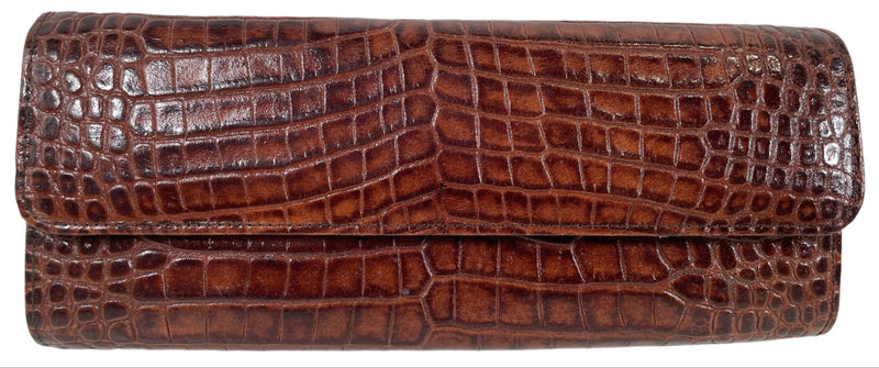 Collectible Veari Crocodile Skin, Clutch Purse