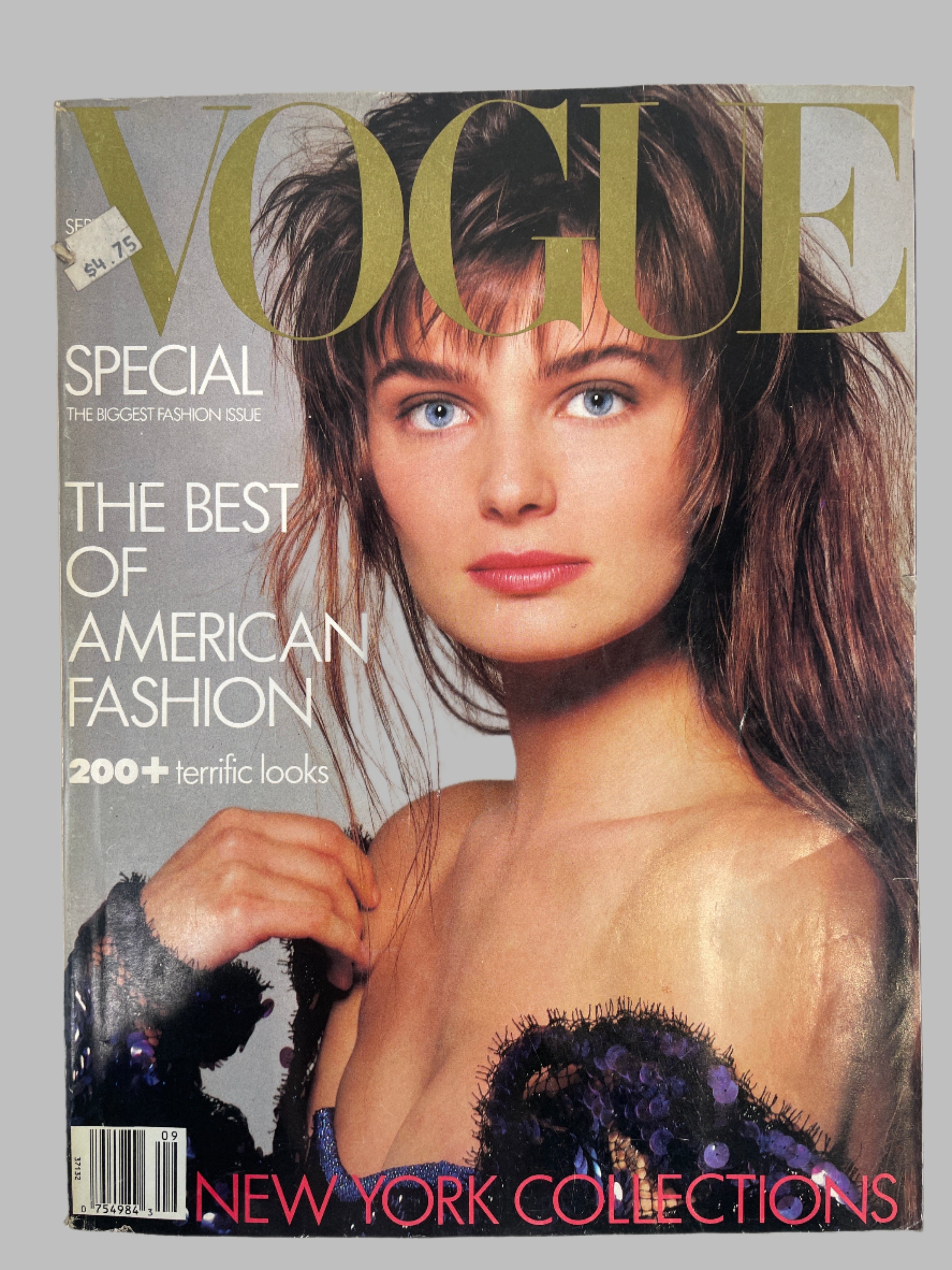 Vogue Septembre 1986 Paulina Porizkova Vintage Magazine