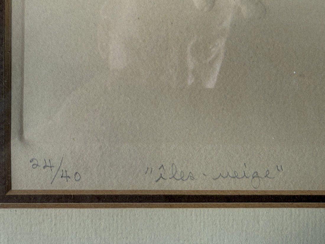 Claude Tousignant – « Îles-neige » 1975 Estampe en relief – Édition limitée