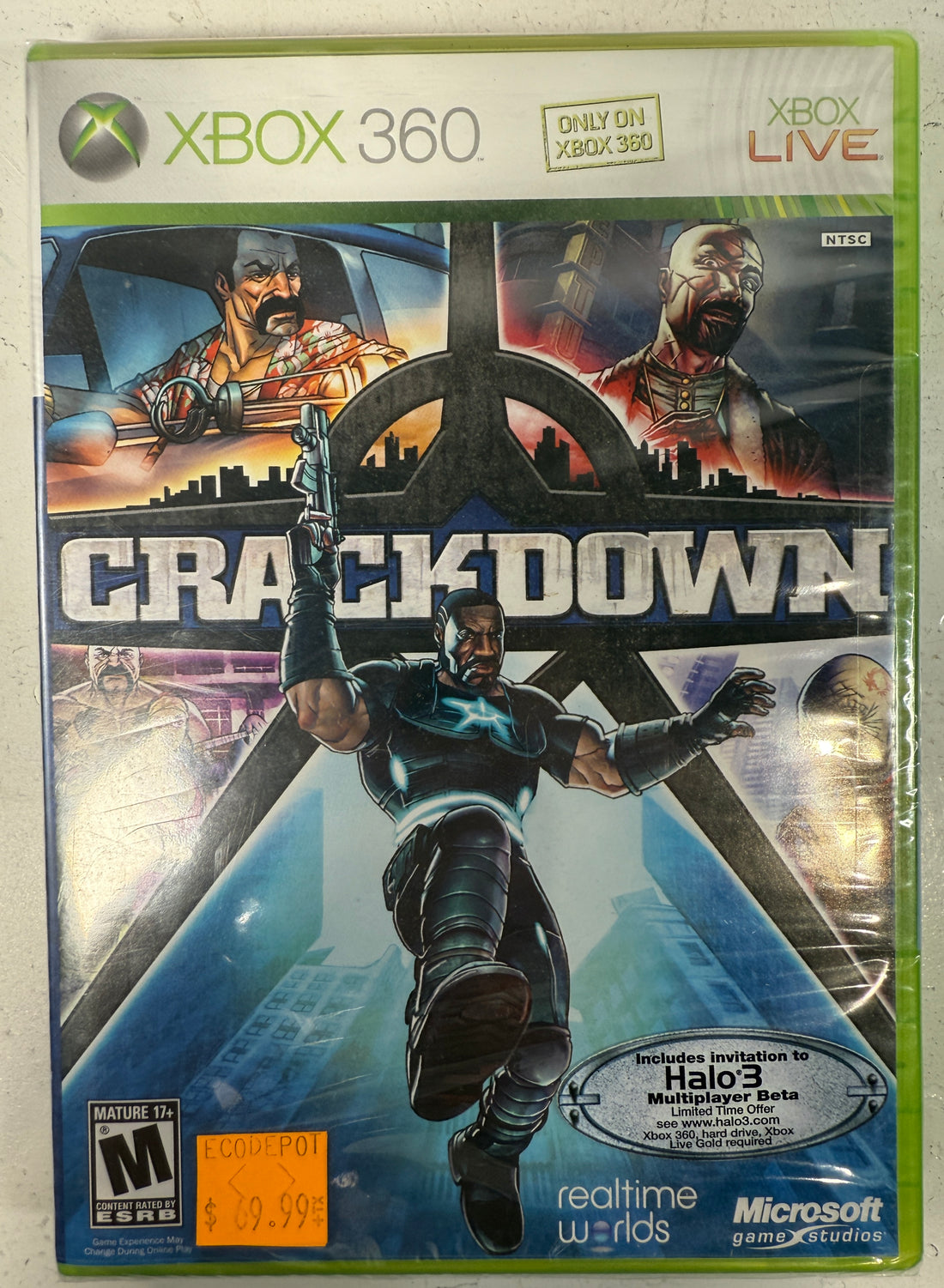 Crackdown, XBOX, 2007, – Sealed Halo 3 Beta Edition