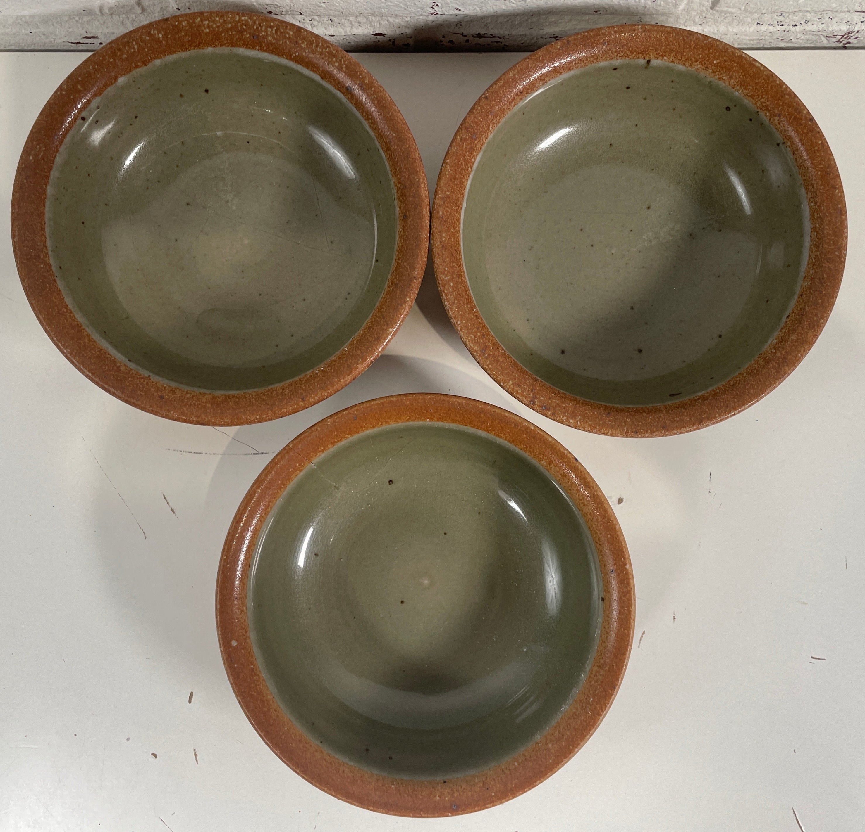 Vintage Sial Stoneware. Pottery Designer Canada. Small Bowls- Set of 3