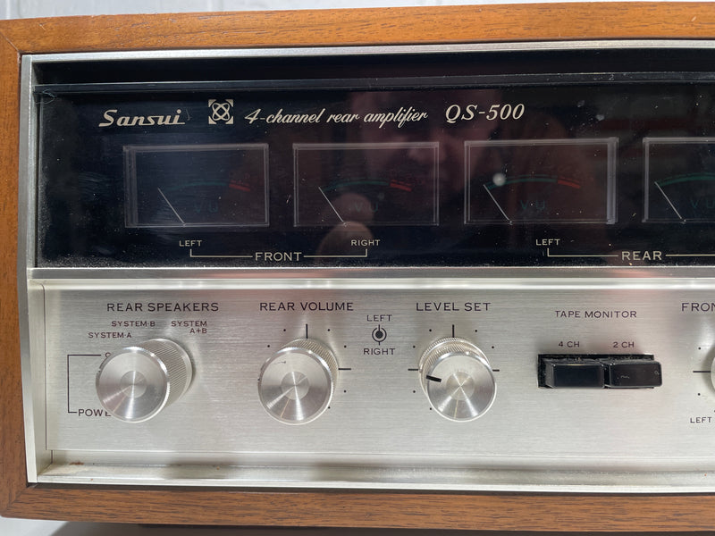 Amplificateur arrière SANSUI QS-500 vintage, testé, fonctionne