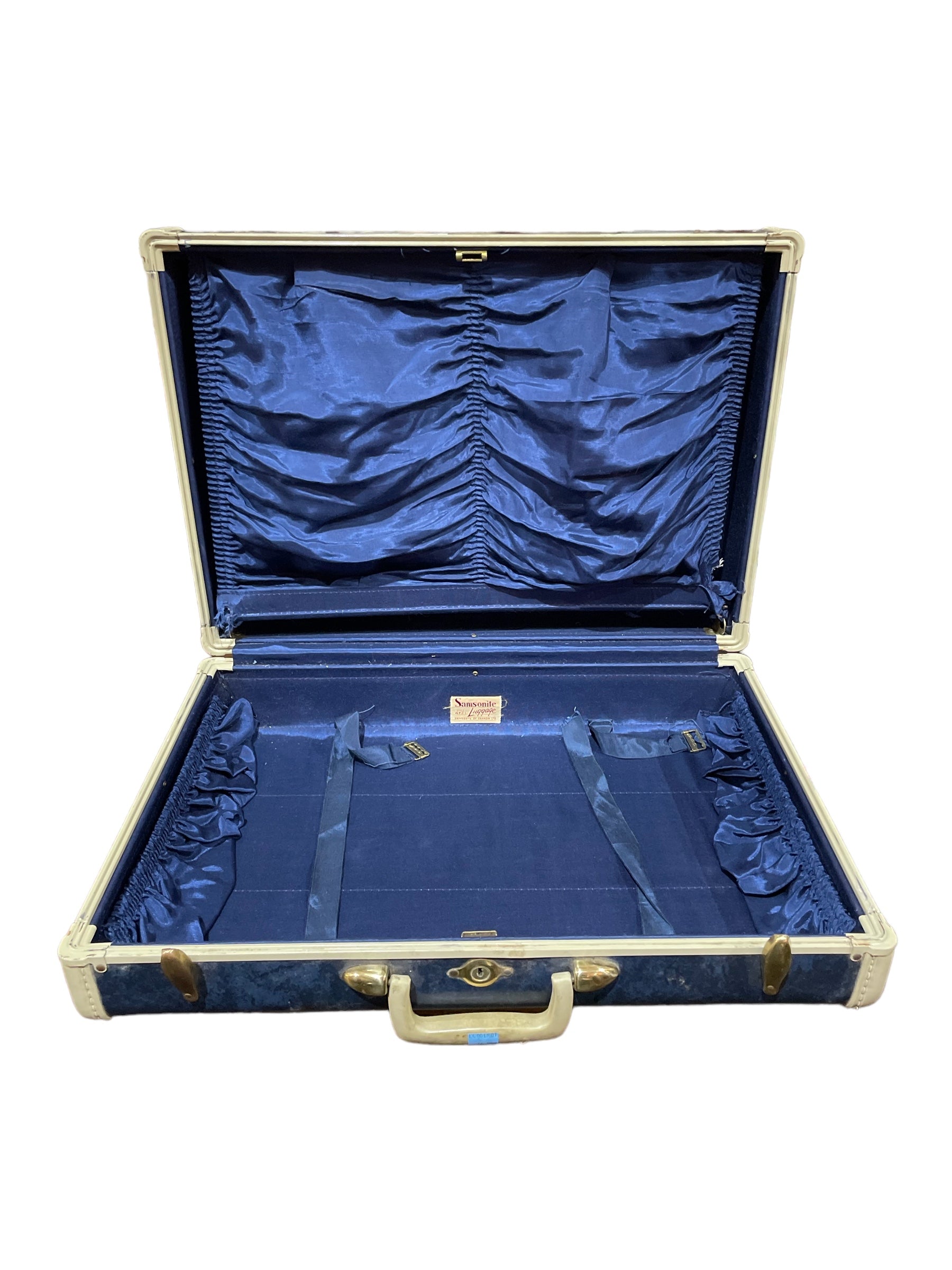 Vintage Samsonite Shwayder Bros 4721 Blue Suitcase