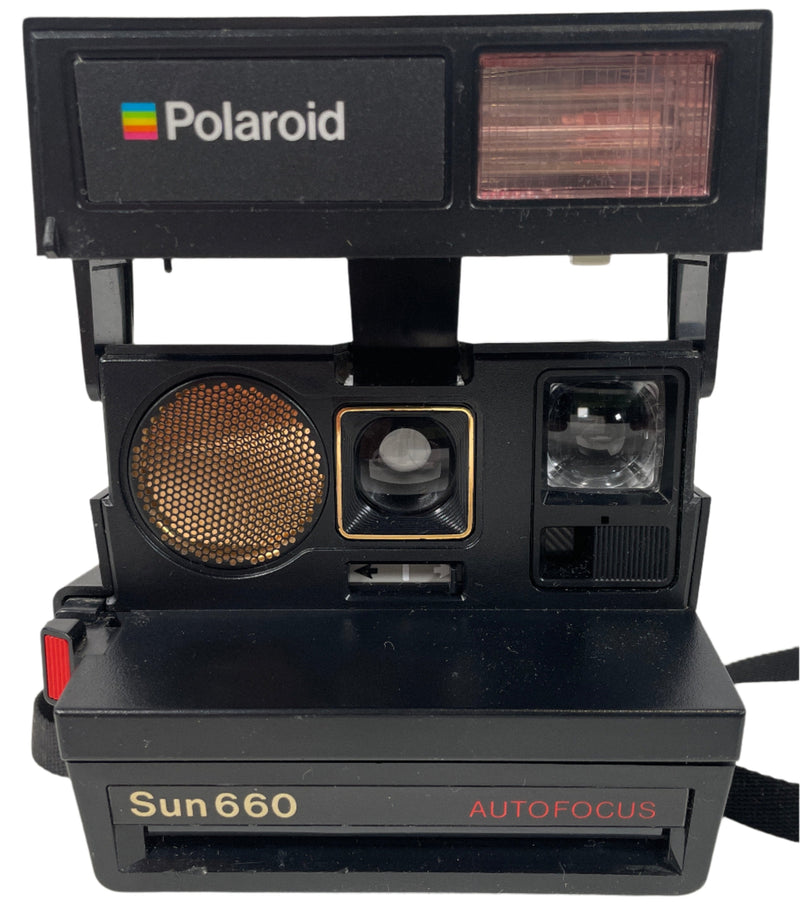 Vintage Polaroid Sun 660 Autofocus Instant Camera AS IS