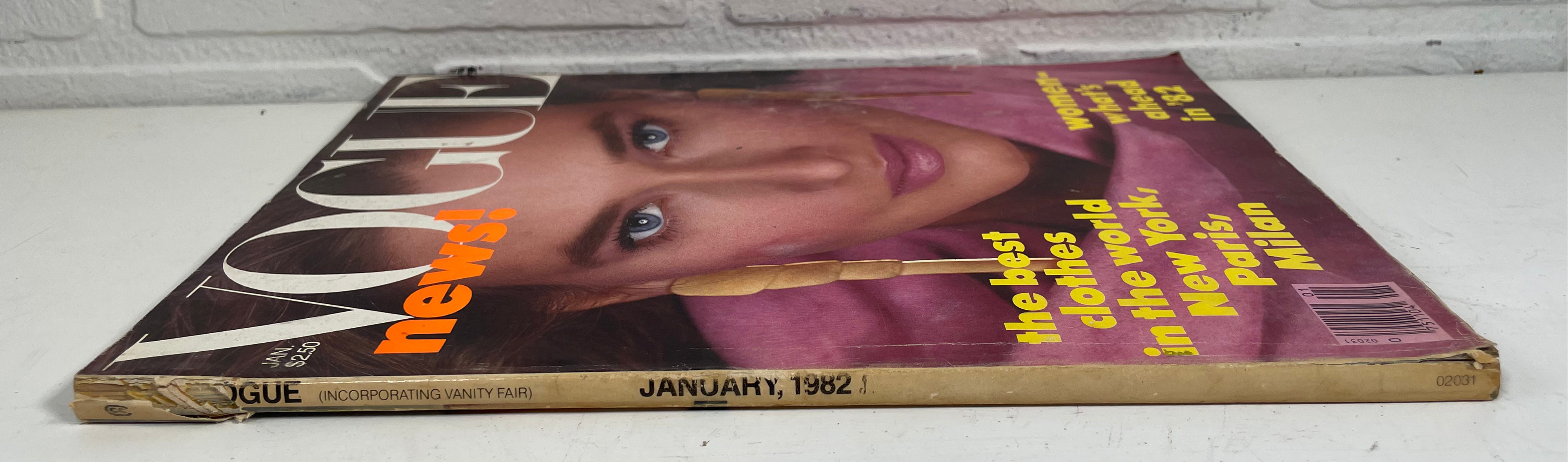 Vogue January 1982 Rosemary McGrotha, Fashion Cities & Edward Hopper Feature