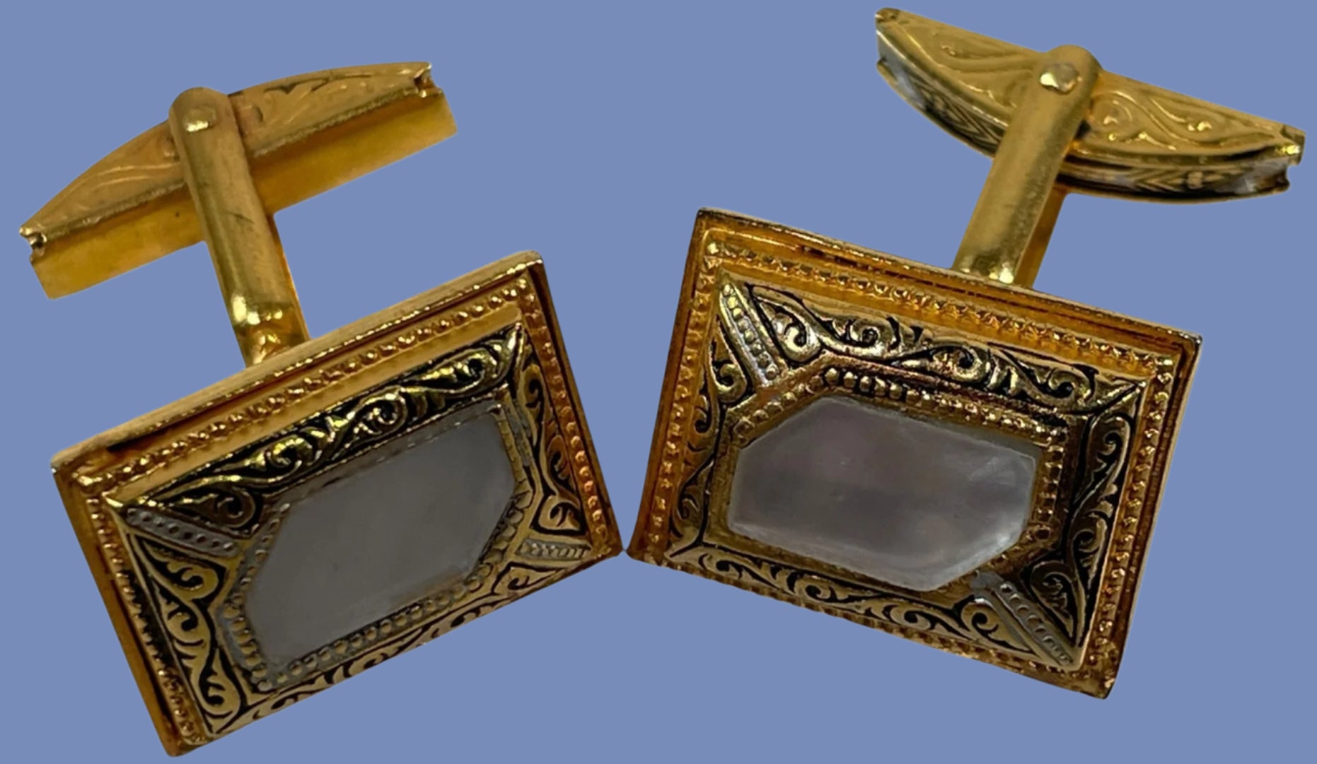 Damascene_Gold_Plated_Cufflinks_