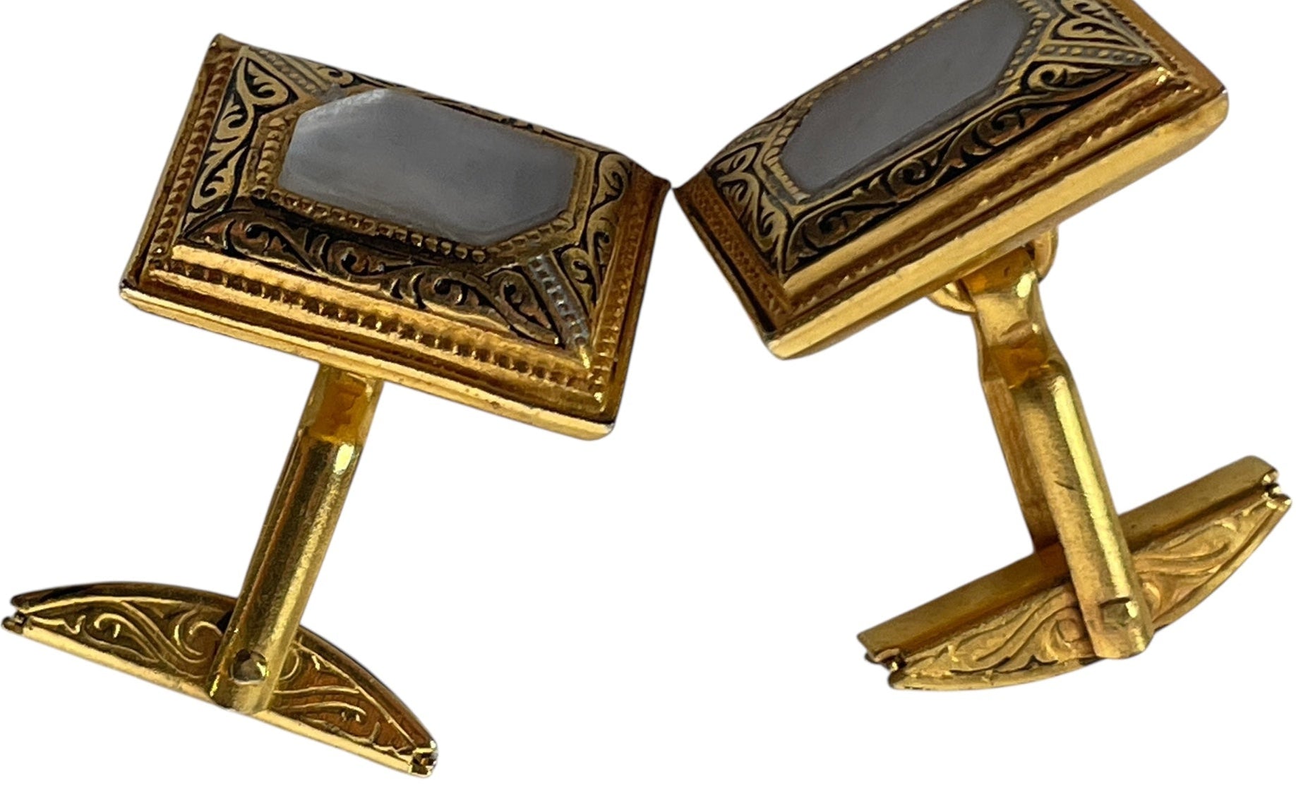 Damascene_Gold_Plated_Cufflinks_