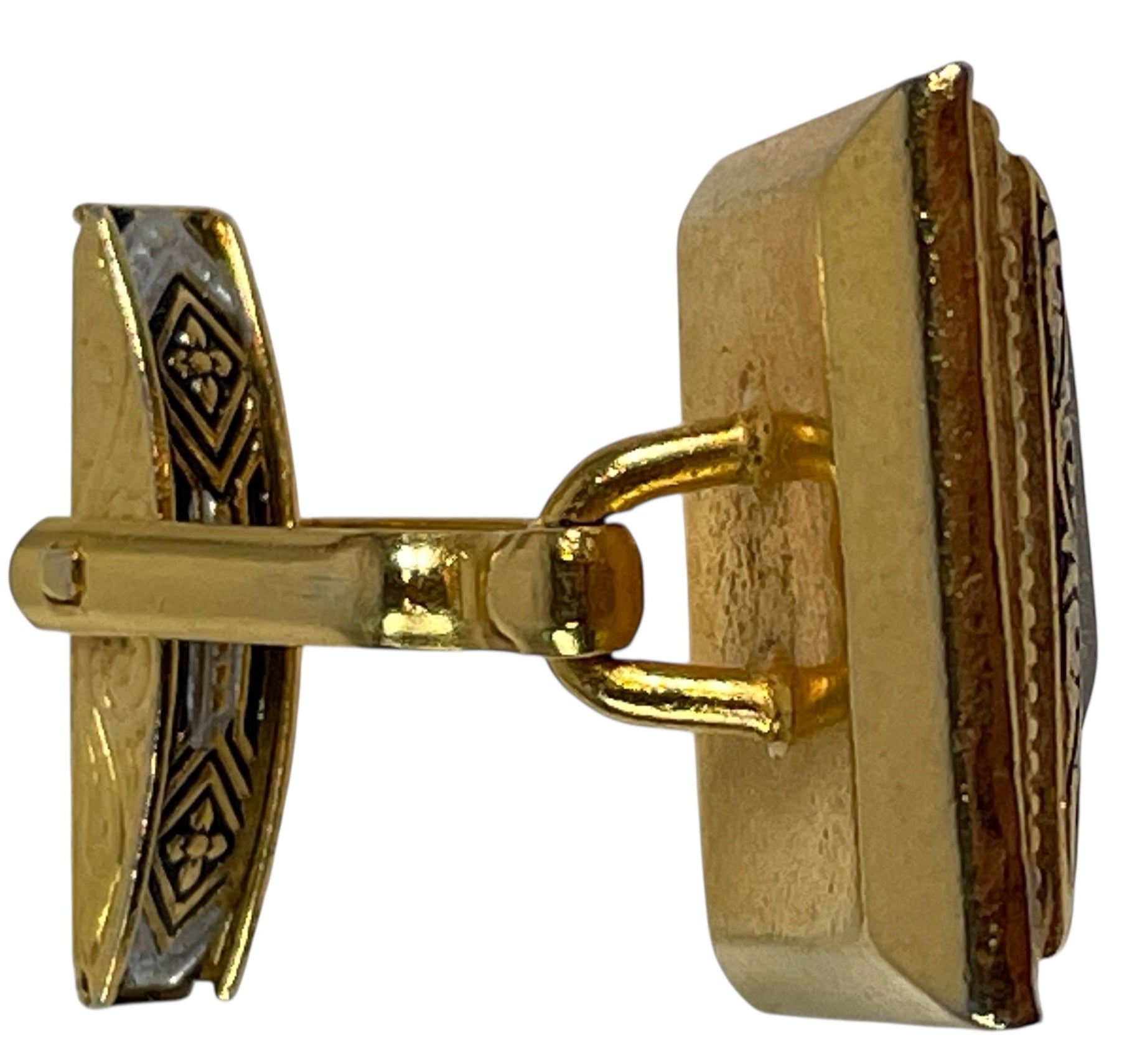 Damascene_Gold_Plated_Cufflinks_