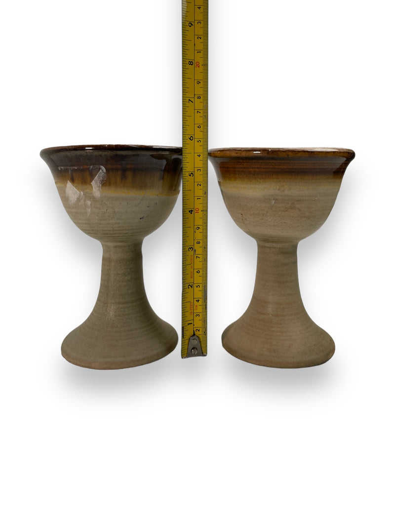 Set of 2 Beauce Pottery Goblets