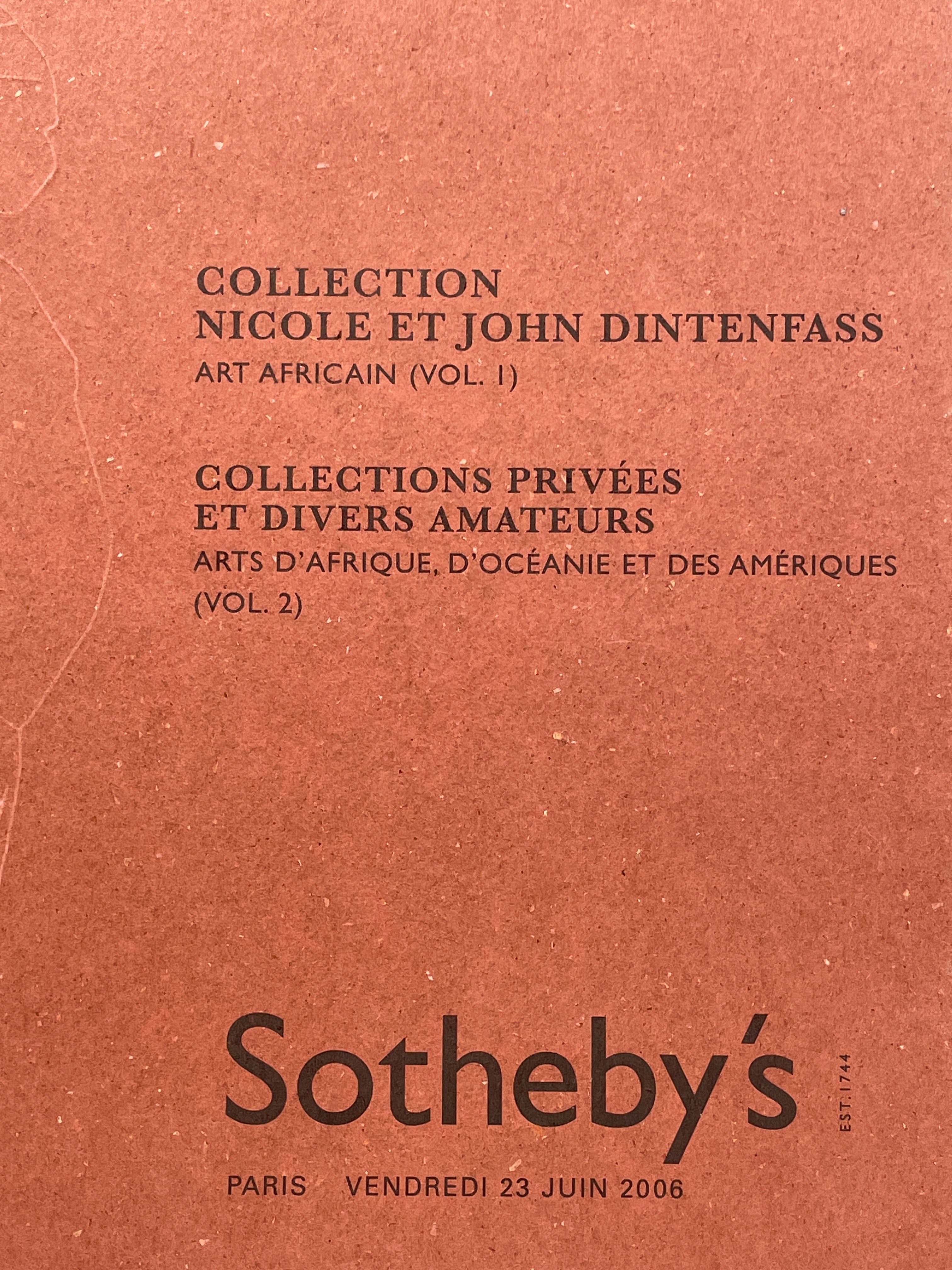 Sotheby's African Art Auction Catalog Vol. 1 & 2 | June 2006