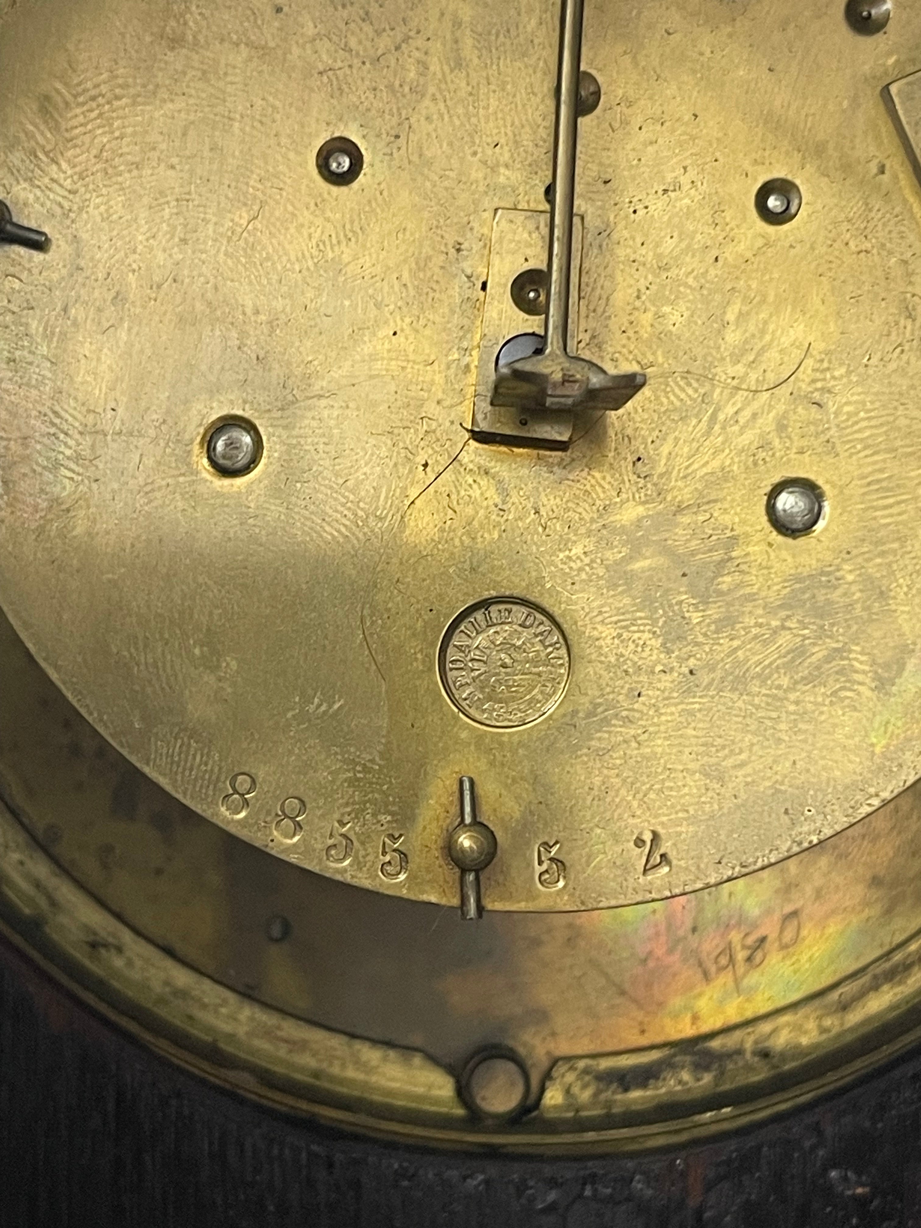 Classic Anglo-French Antique 19th century mantle clock by Dent London with French movement