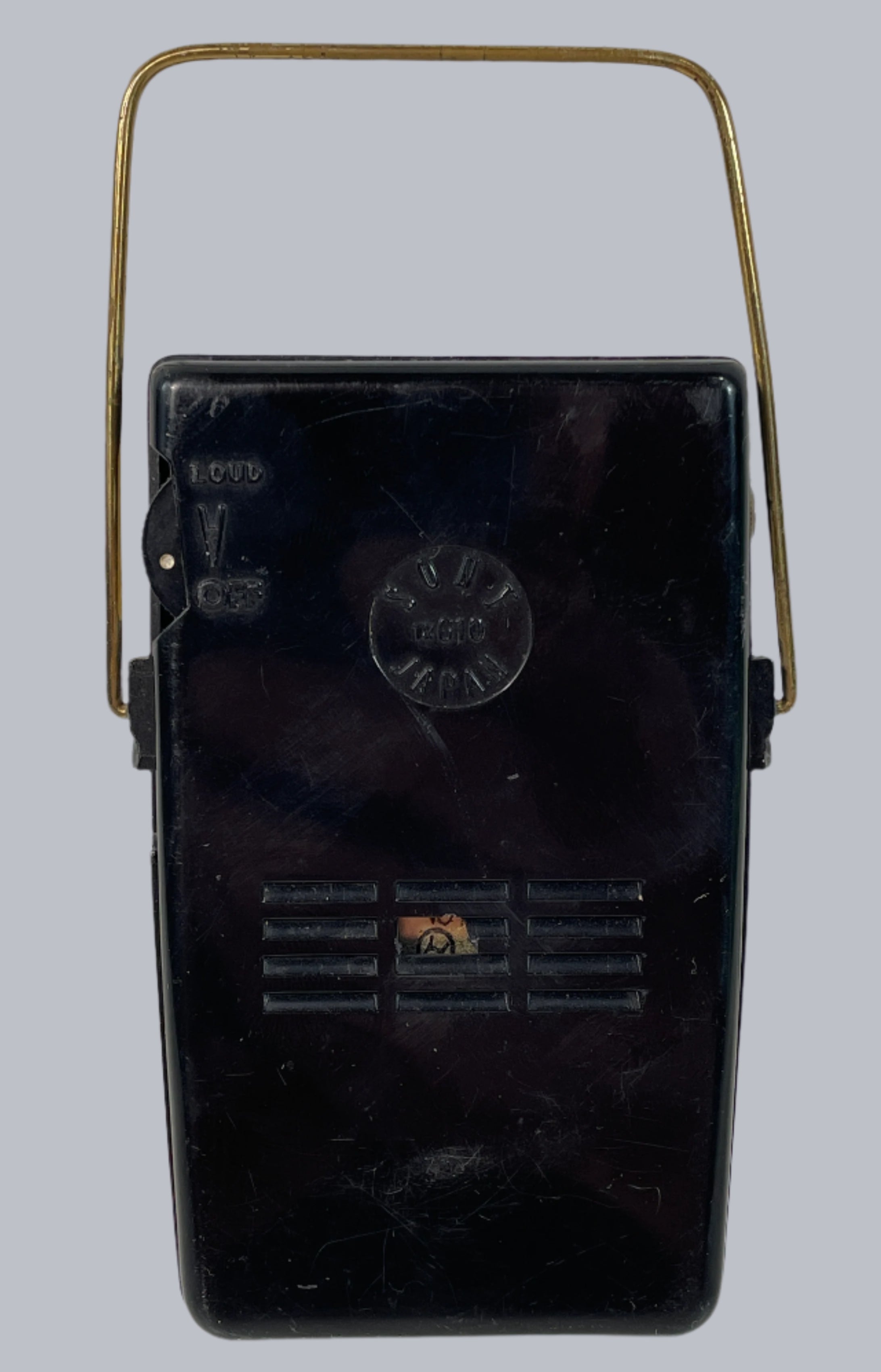 Vintage Sony 6 Transistor AM Radio – Working 1960s Pocket Radio with Gold Grill &amp; Stand – Tested and Functional