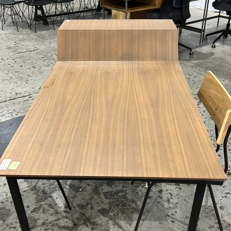 Walnut Veneer 2 Tiered Desk