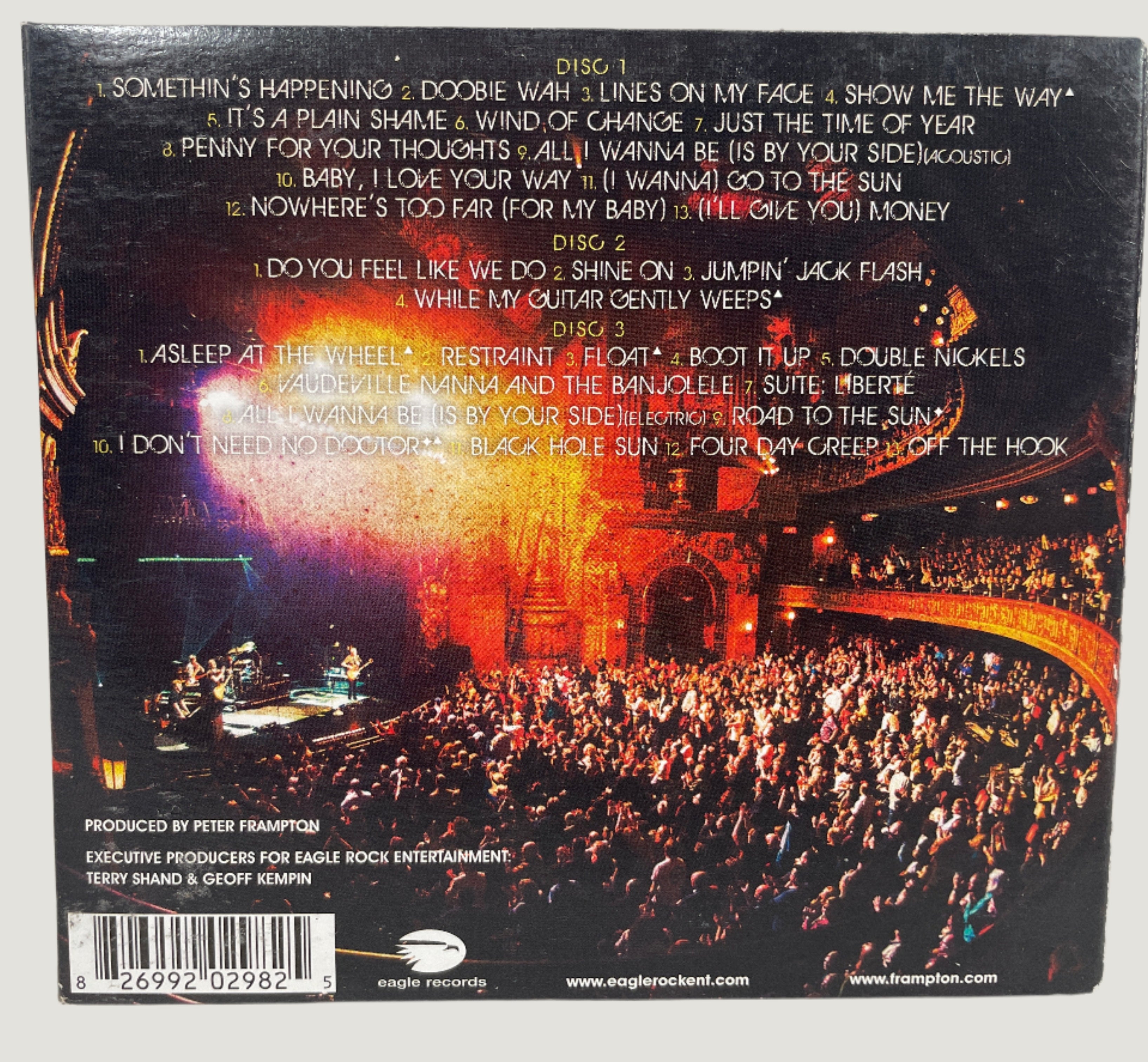 Peter Frampton - The Best Of FCA! 35 Tour 3CD 2012 Eagle 70s Rock