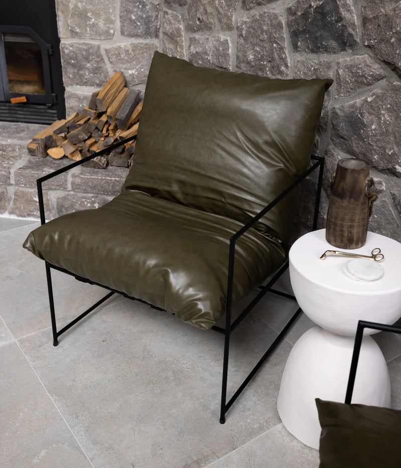 Mila Lounge Chair - Earth - Vegan leather