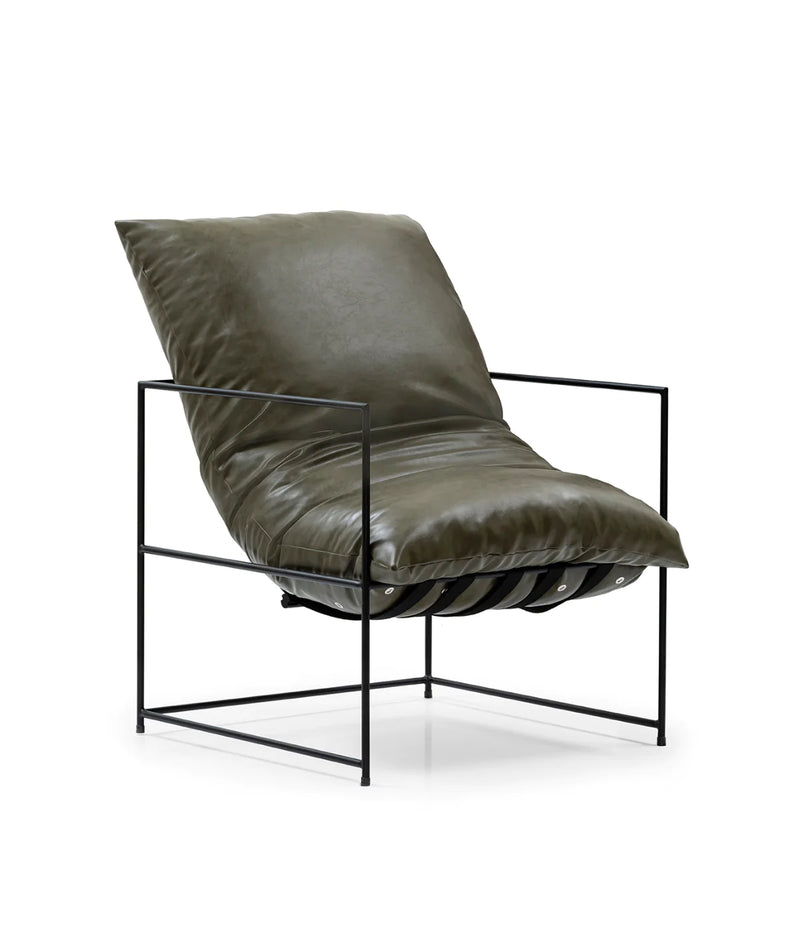 Mila Lounge Chair - Earth - Vegan leather