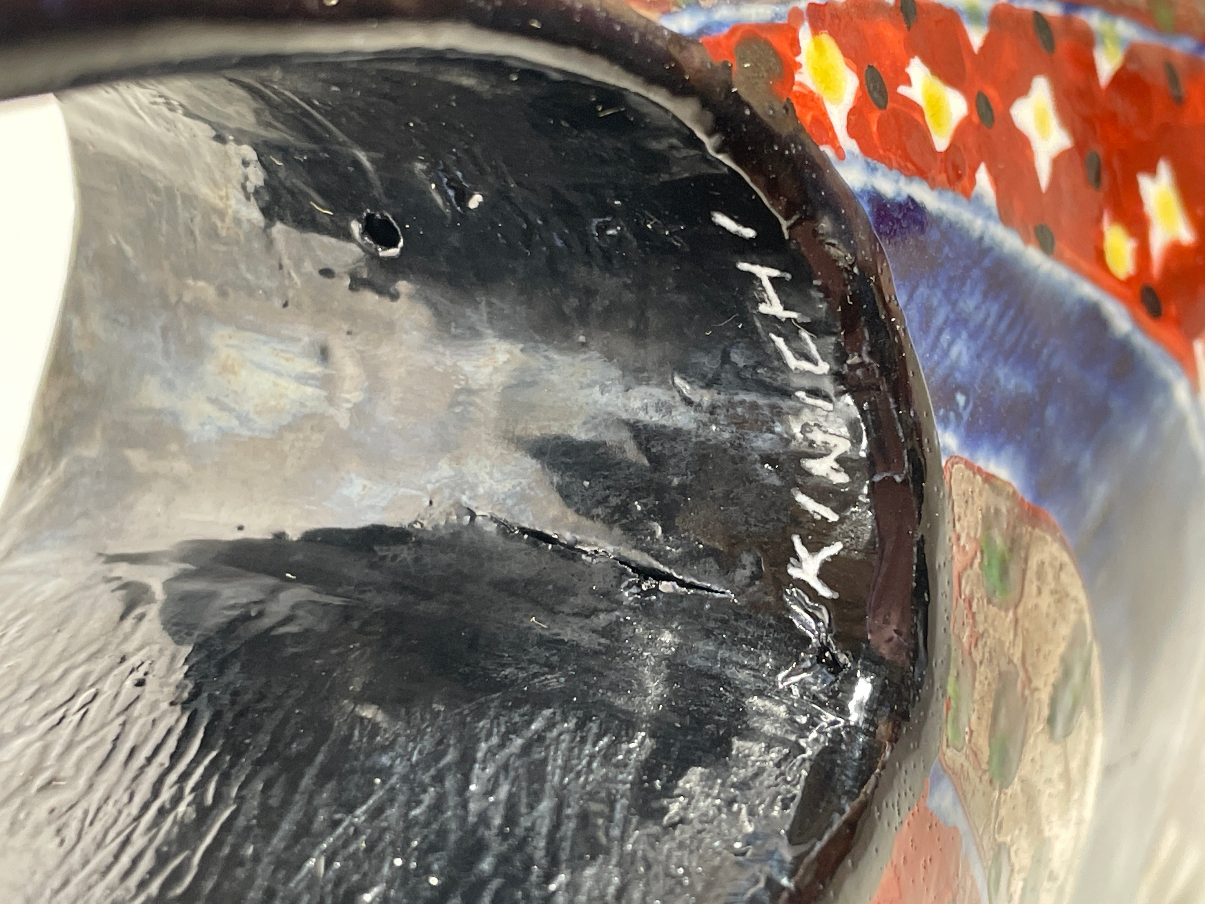 Signed Ceramic High Heel Sculpture – “Kinichi” Art Piece