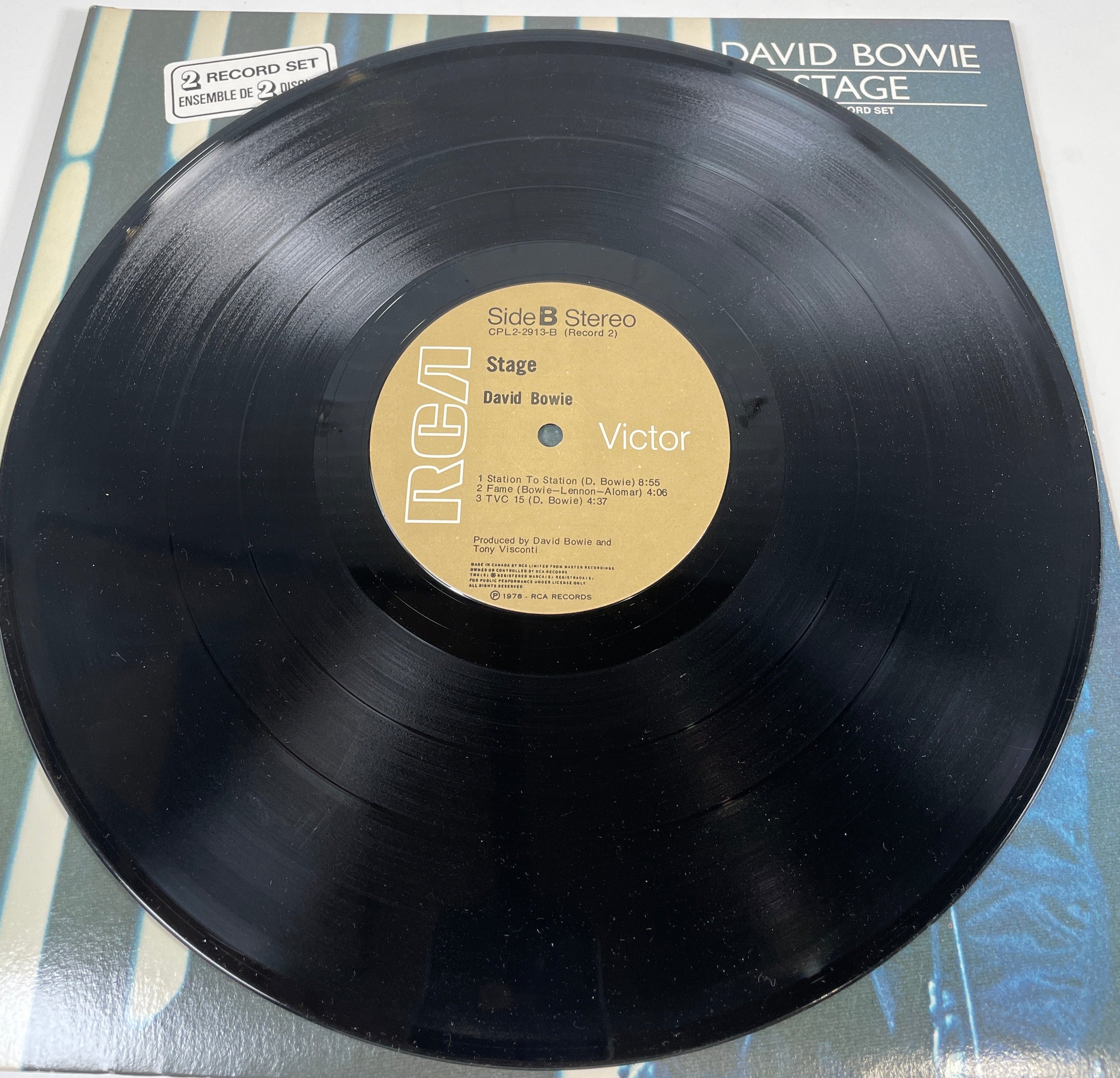 David Bowie - Stage Original RCA Victor CPL2-2913 2xLP Disque 1978
