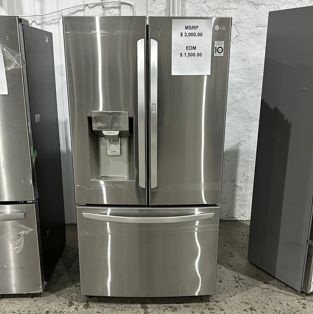 Réfrigérateur à portes françaises LG LFXS28596S, 36 po de largeur,