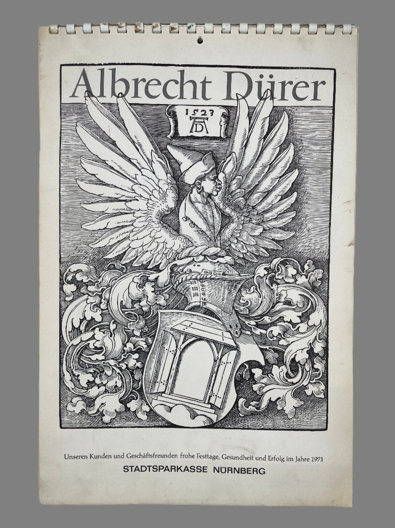 Calendrier de collection Albrecht Durer 1971, 16x11, bon état