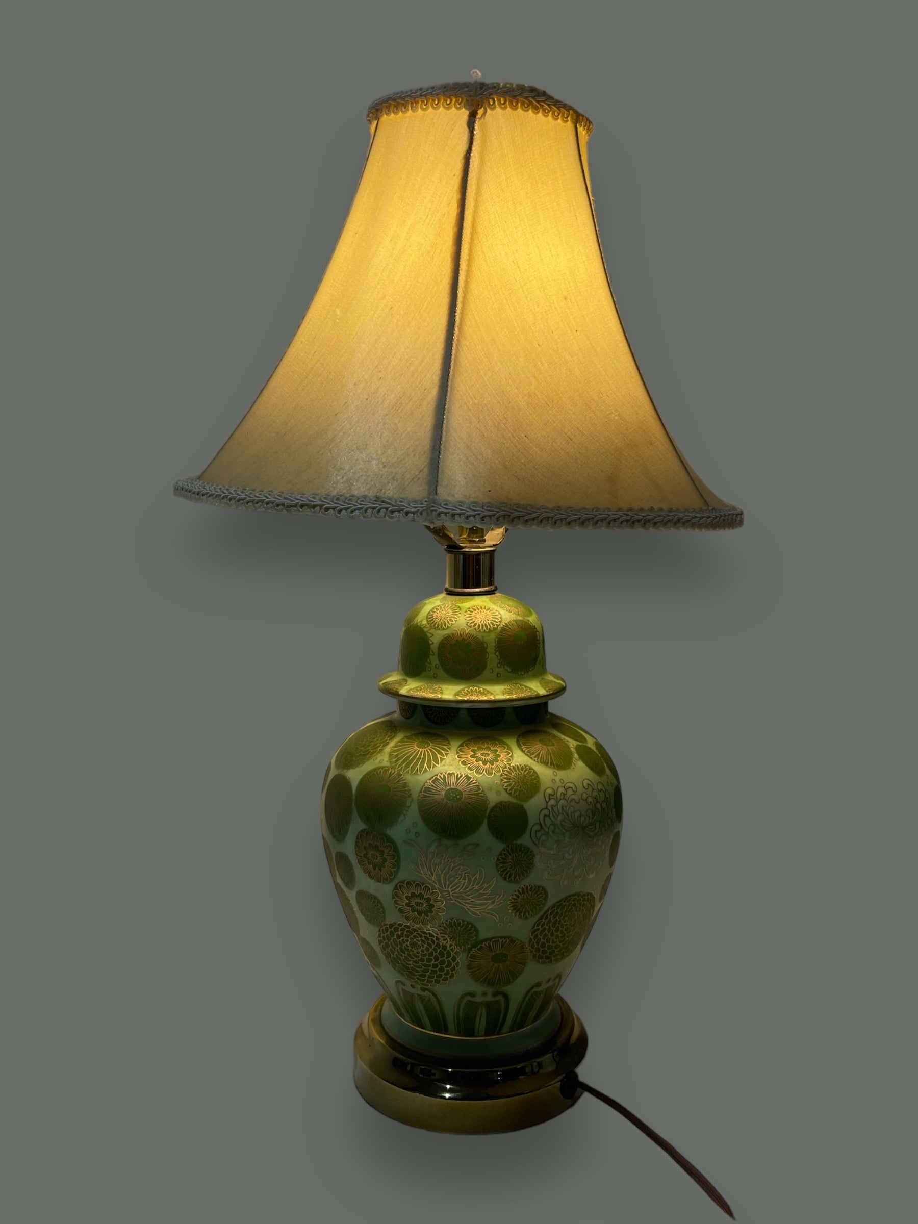 Vintage Japanese Kutani Lamp