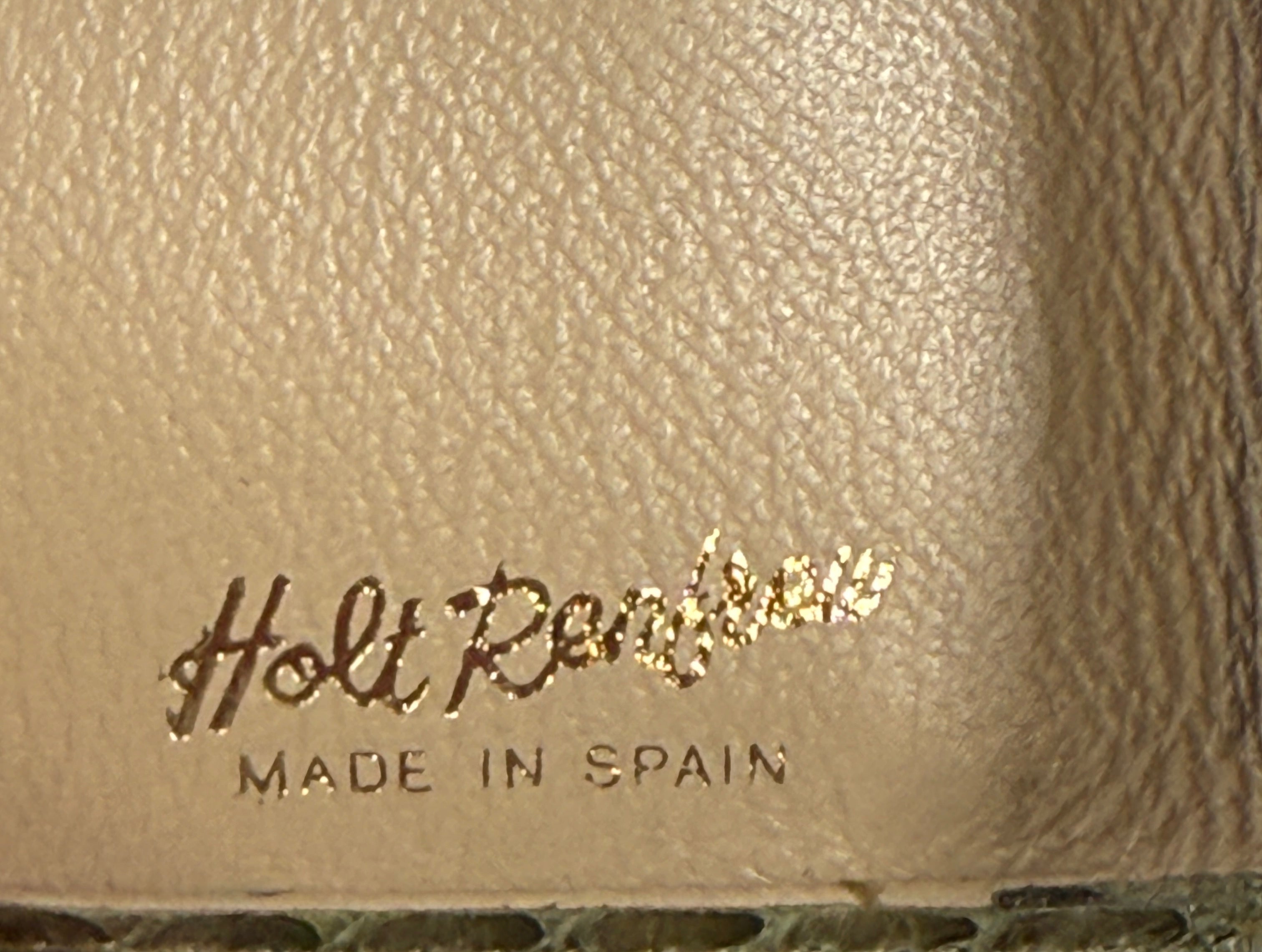 Vintage Holt Renfrew Green Snakeskin Coin Purse & Wallet – Made in Spain
