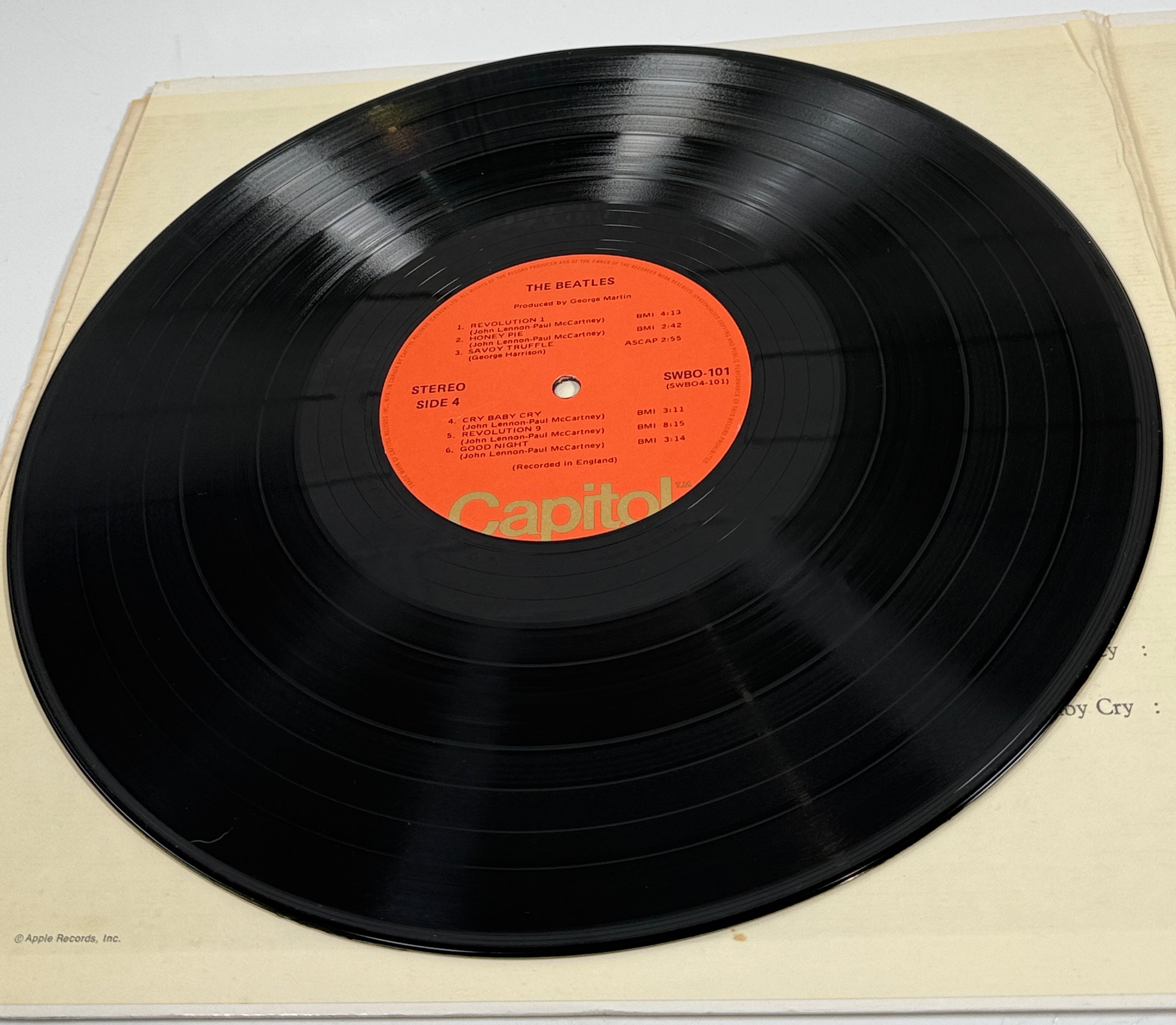 The Beatles – Album blanc 2LP (pressage Capitol canadien des années 1970)