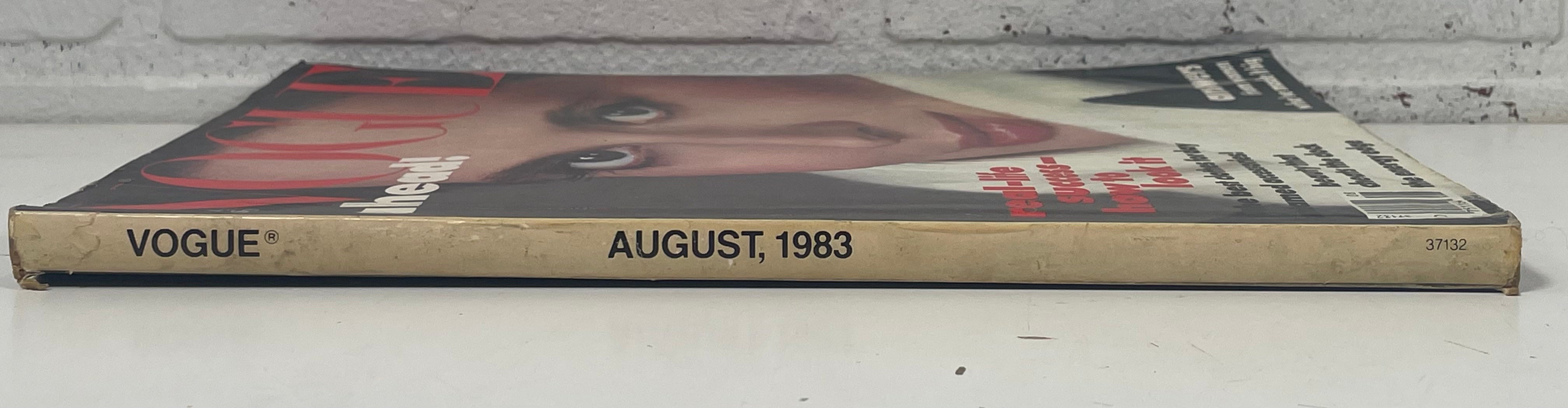 Magazine Vogue Août 1983. Isabella Rossellini