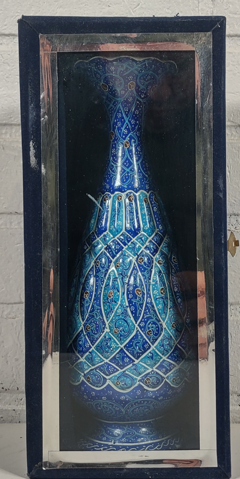 Antique Persian Enamel Vase - Esfahan, Iran.