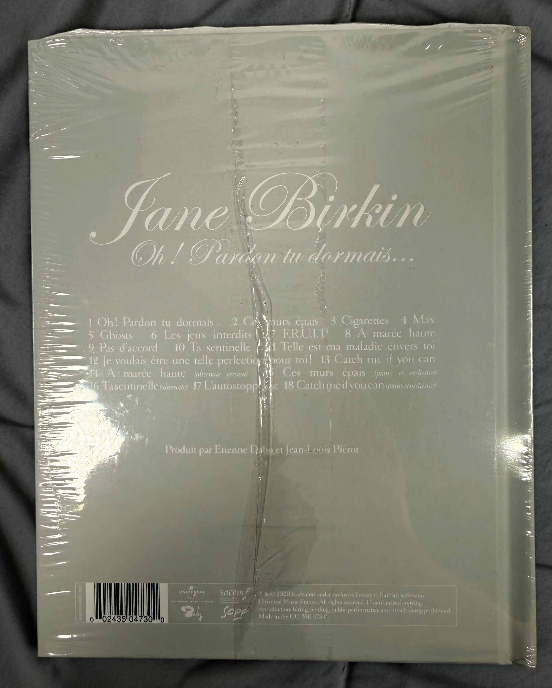 Jane Birkin Oh ! Pardon tu dormais… 2020 limited deluxe CD book edition with bonus tracks and Jane Birkin drawings. Factory sealed