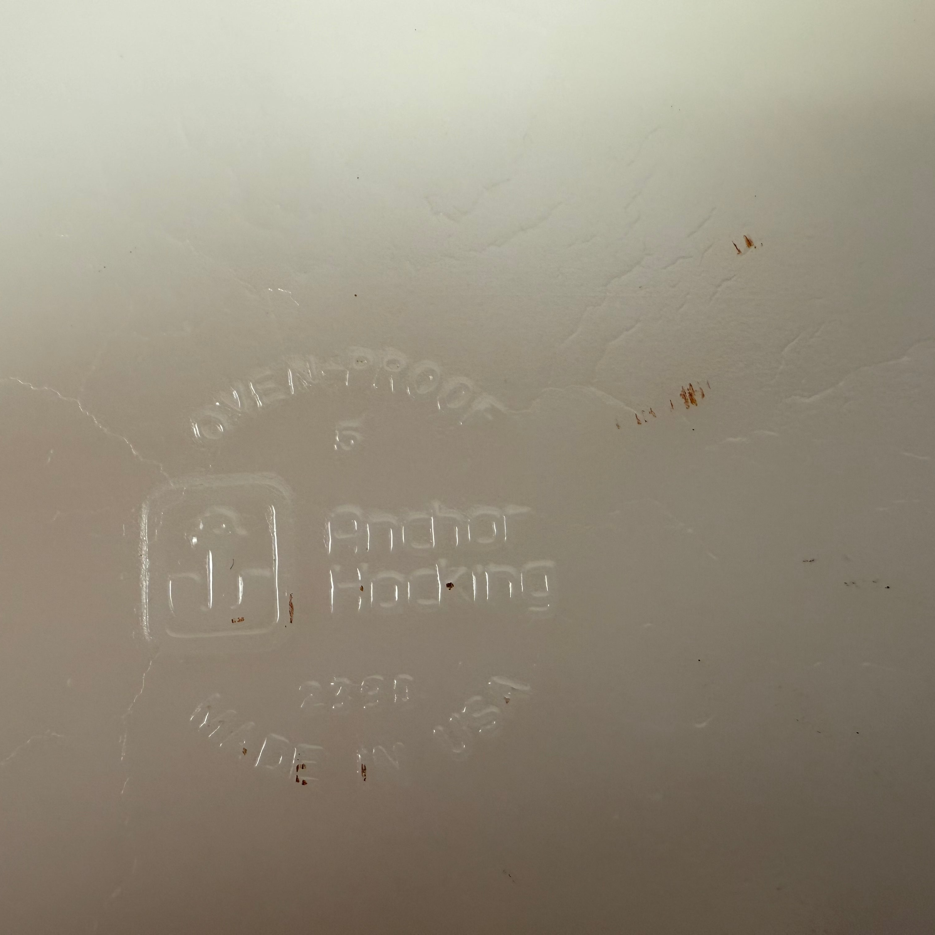 1950s Anchor Hocking Peach Lustre Swirl Platter – 15.5” Oval,  No. 2390, USA