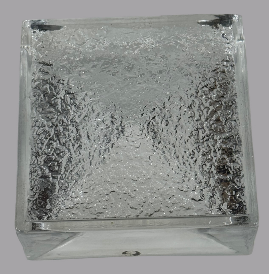 Vintage Pukeberg Sweden Art Glass Ashtray – Eva Englund Design – Brutalist