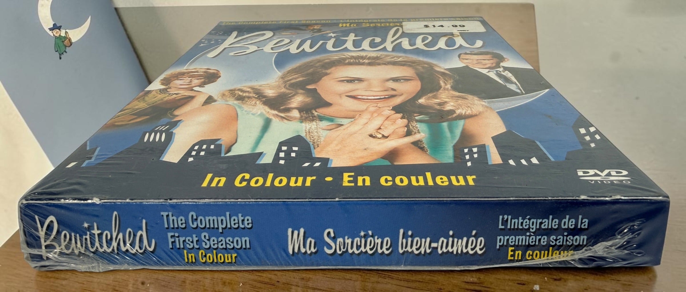 Sealed bilingual Bewitched Complete First Season 4-DVD set with all 36 colourized episodes, Region 1, English and French Canadian edition.