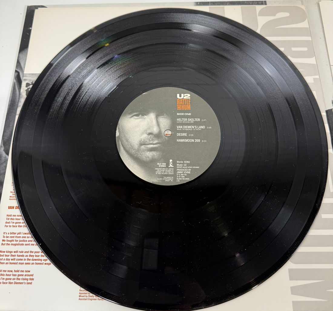 U2 – Rattle and Hum 2xLP (1988) – Island Records (ISL2-1204), Canadian Pressing