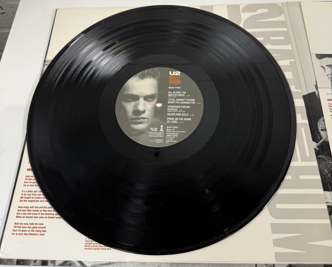 U2 – Rattle and Hum 2xLP (1988) – Island Records (ISL2-1204), Canadian Pressing