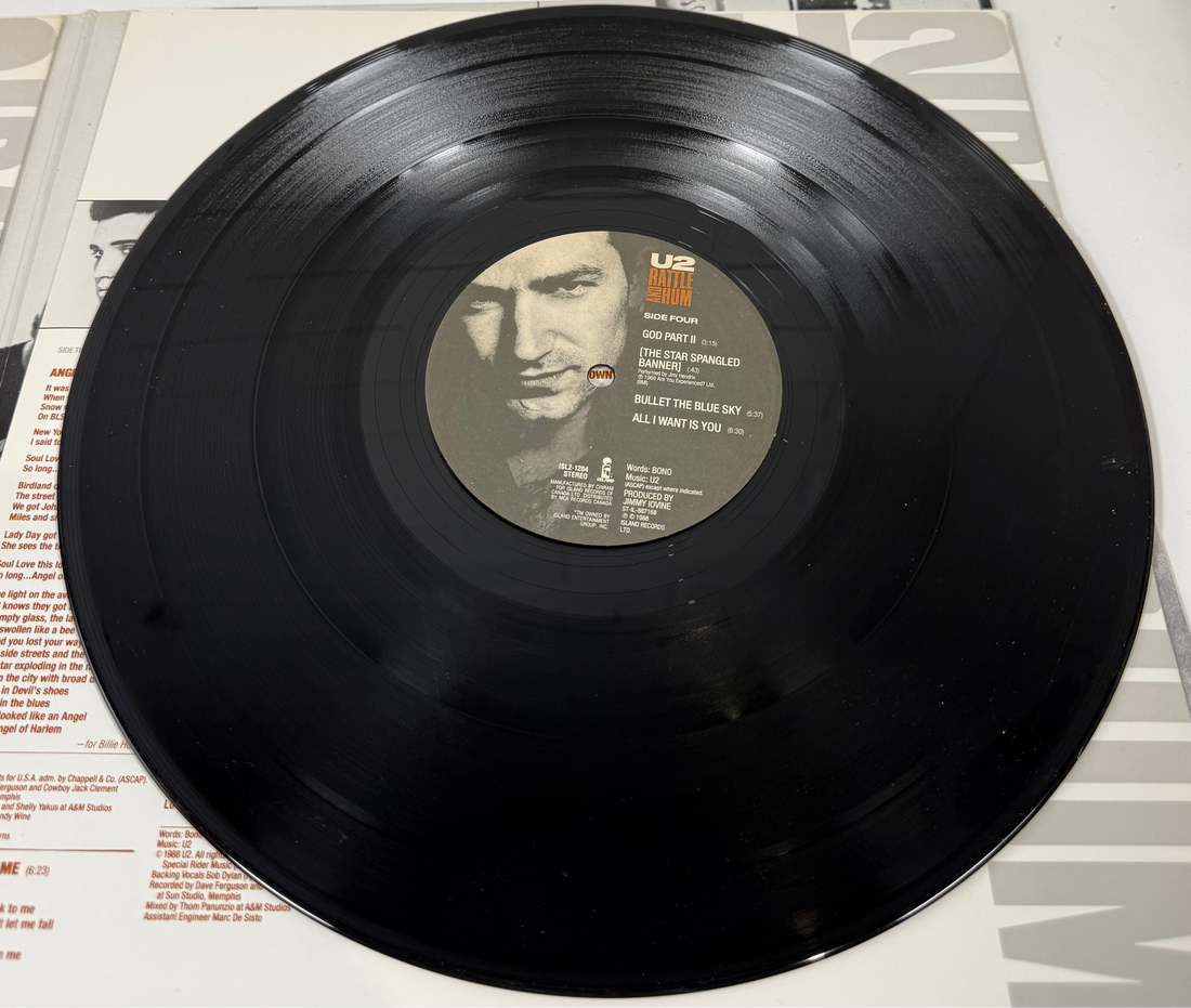 U2 – Rattle and Hum 2xLP (1988) – Island Records (ISL2-1204), Canadian Pressing