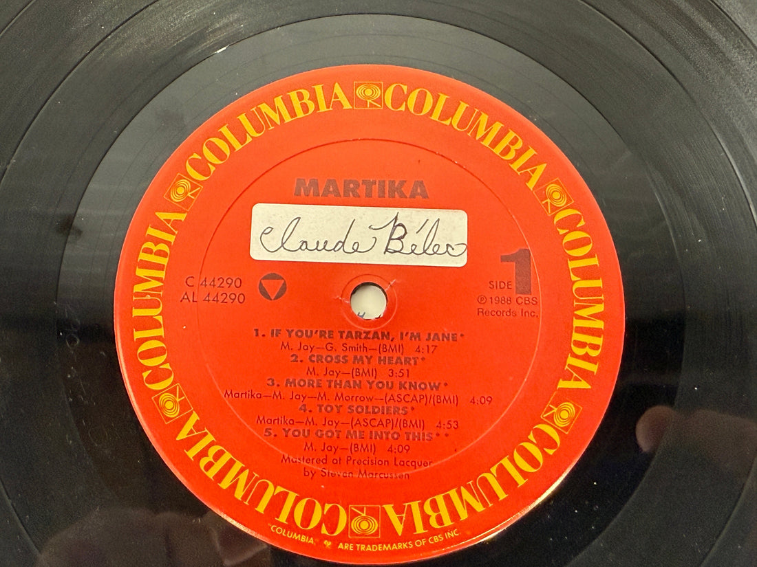 1988 Martika Debut LP – Toy Soldiers – Columbia C 44290 (Canada) Album: VG , G