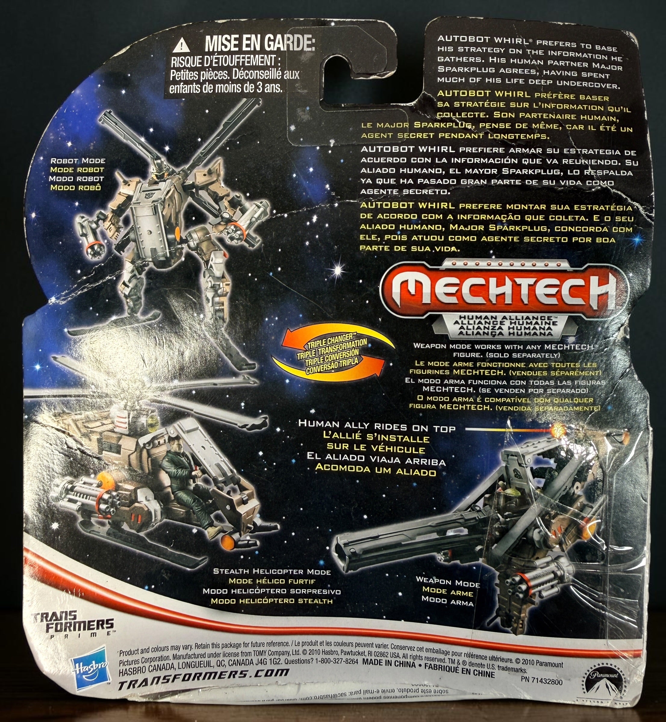 Sealed 2011 Transformers DOTM Autobot Whirl and Major Sparkplug Human Alliance set by Hasbro. Complete with significant package wear.