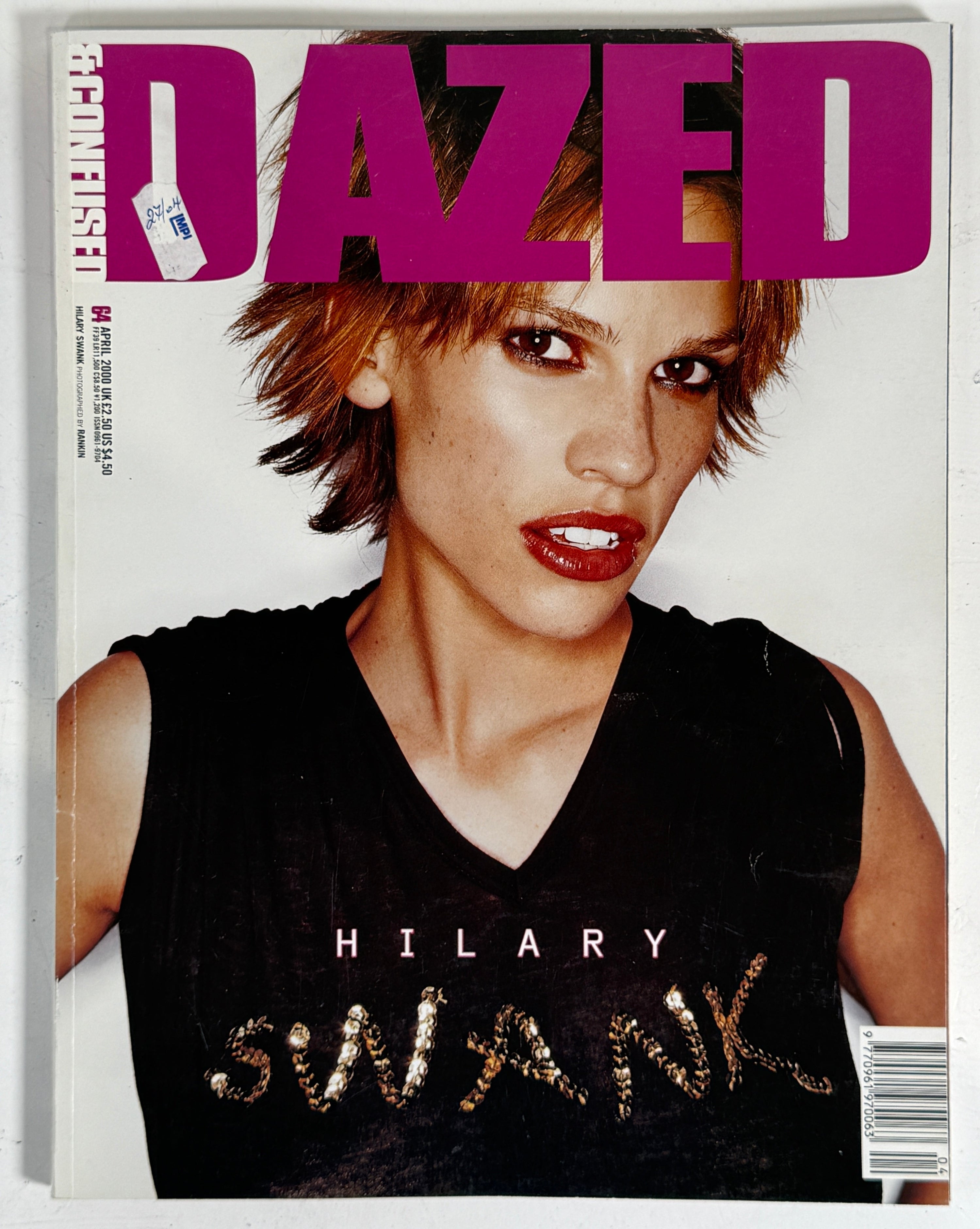 Y2K Dazed &amp; Confused #64 – Couverture de Hilary Swank, avril 2000
