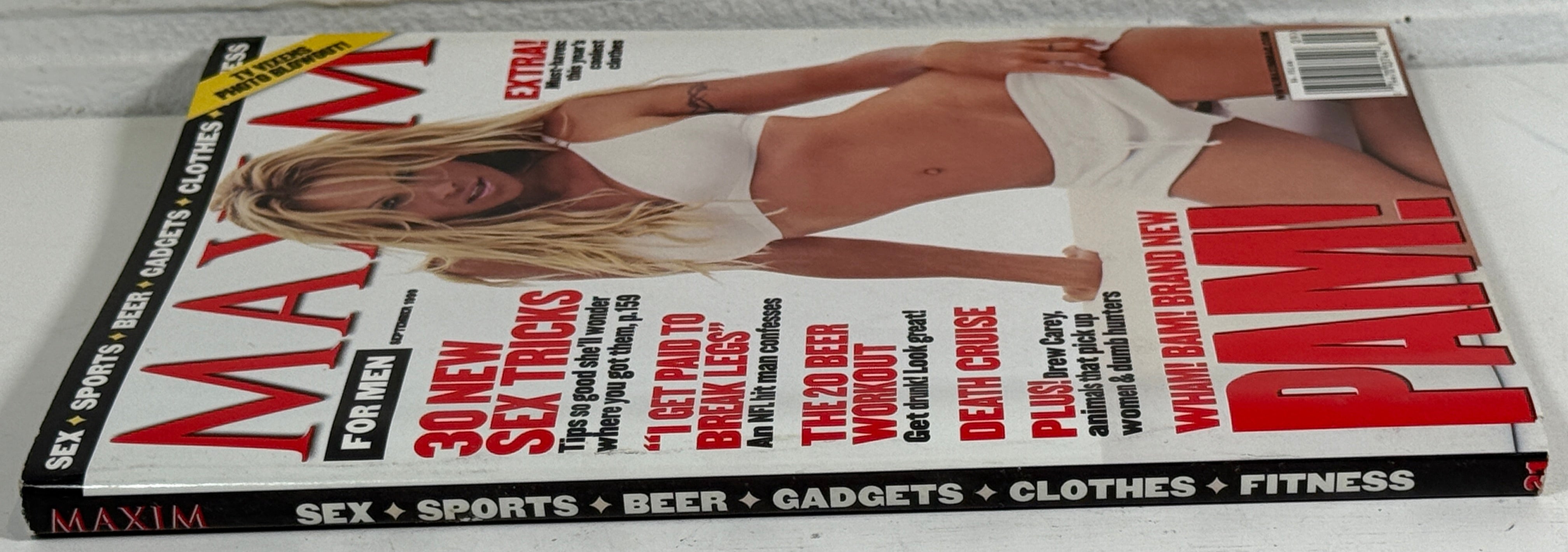 Maxim, septembre 1999 – Couverture de Pamela Anderson, magazine masculin Y2K