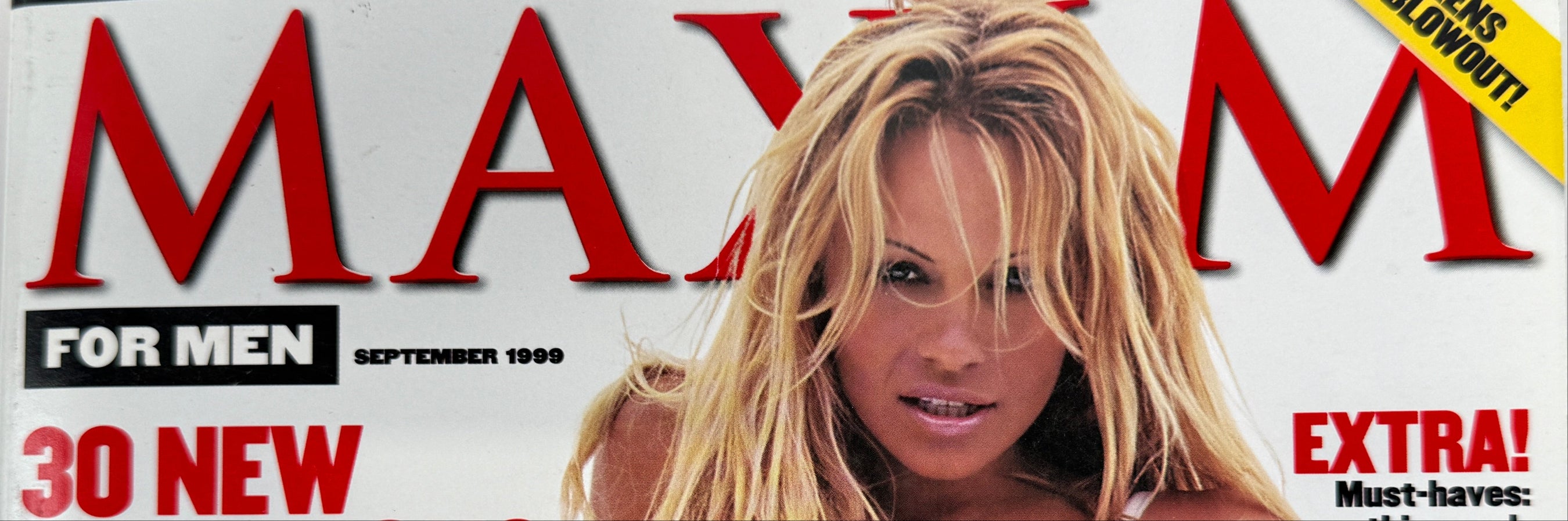 Maxim, septembre 1999 – Couverture de Pamela Anderson, magazine masculin Y2K