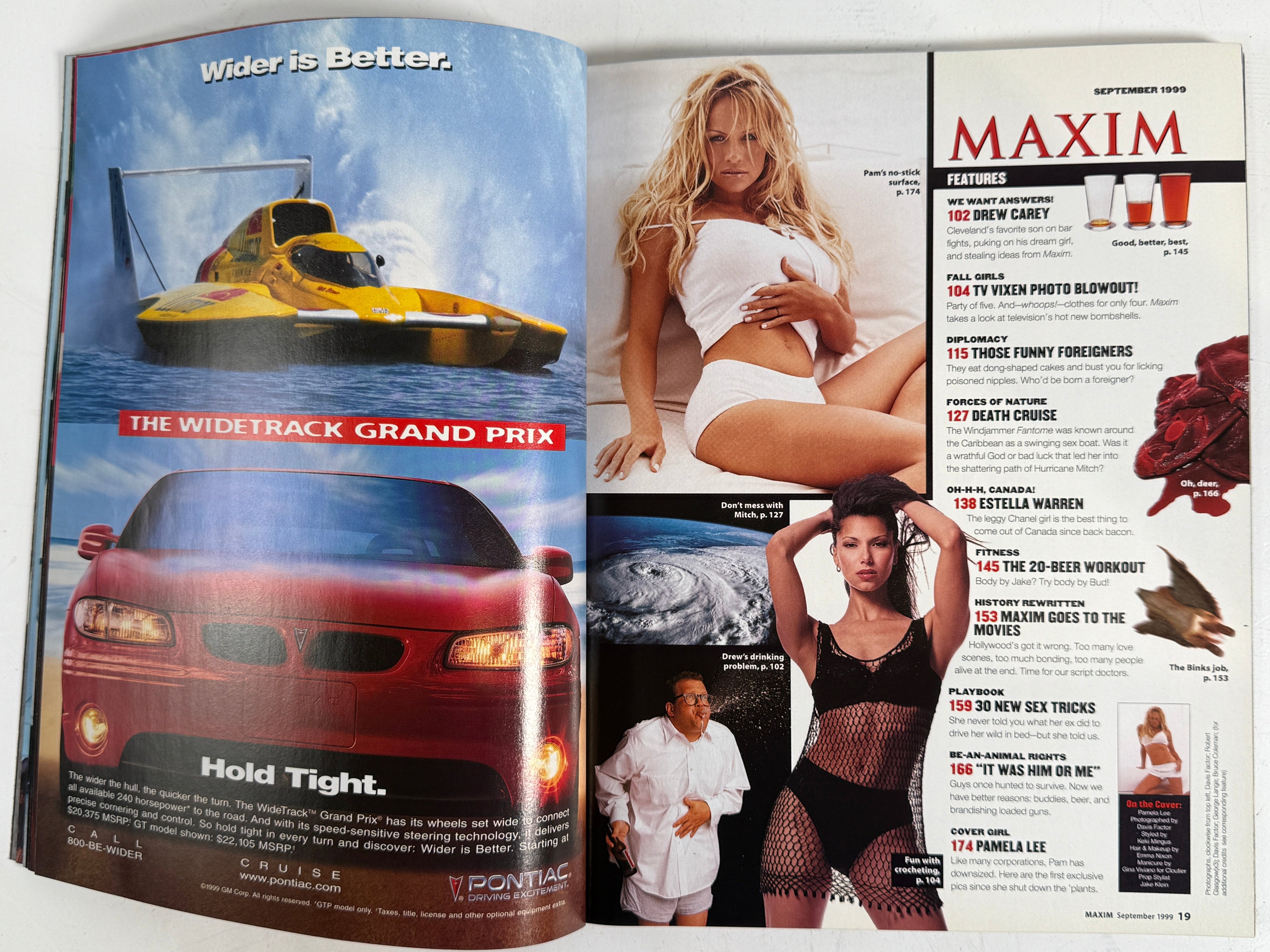 Maxim, septembre 1999 – Couverture de Pamela Anderson, magazine masculin Y2K