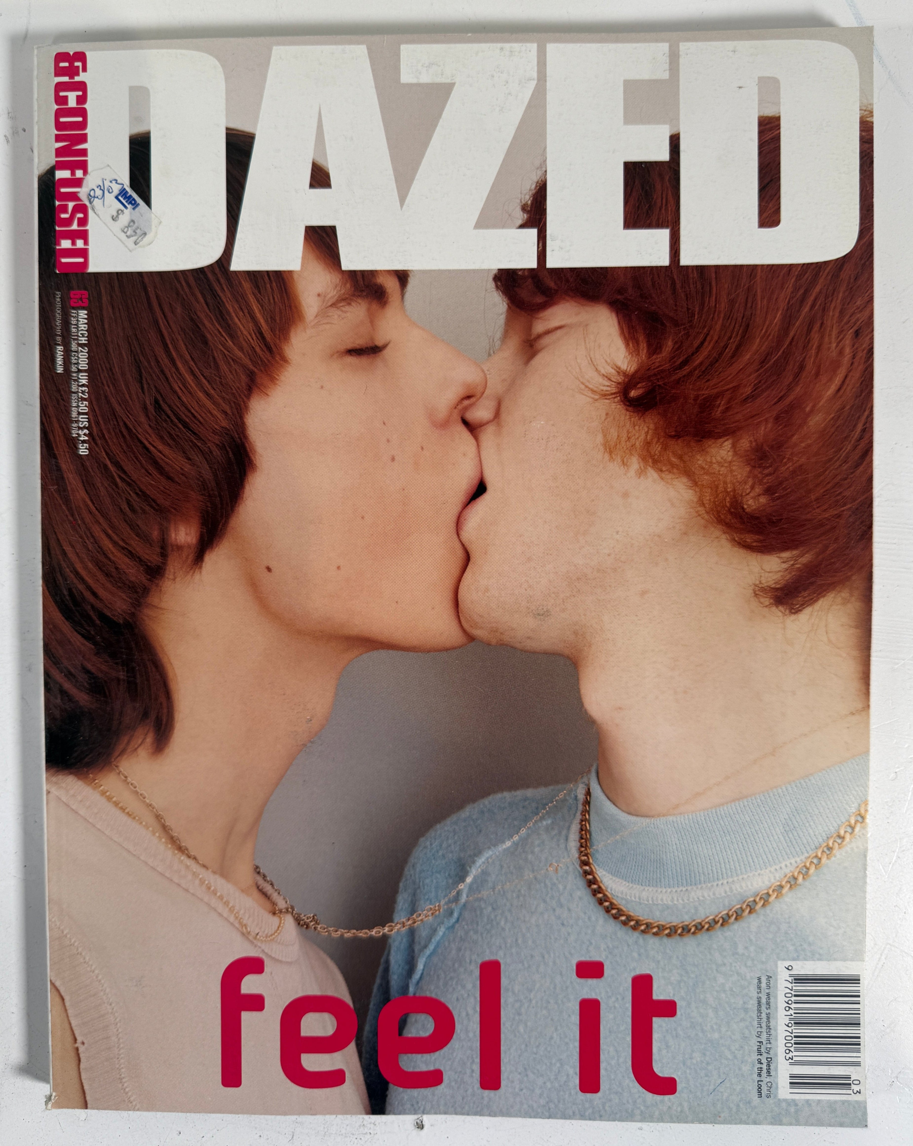 Dazed &amp; Confused #63 – Numéro « Feel It » de mars 2000 (couverture Rankin)