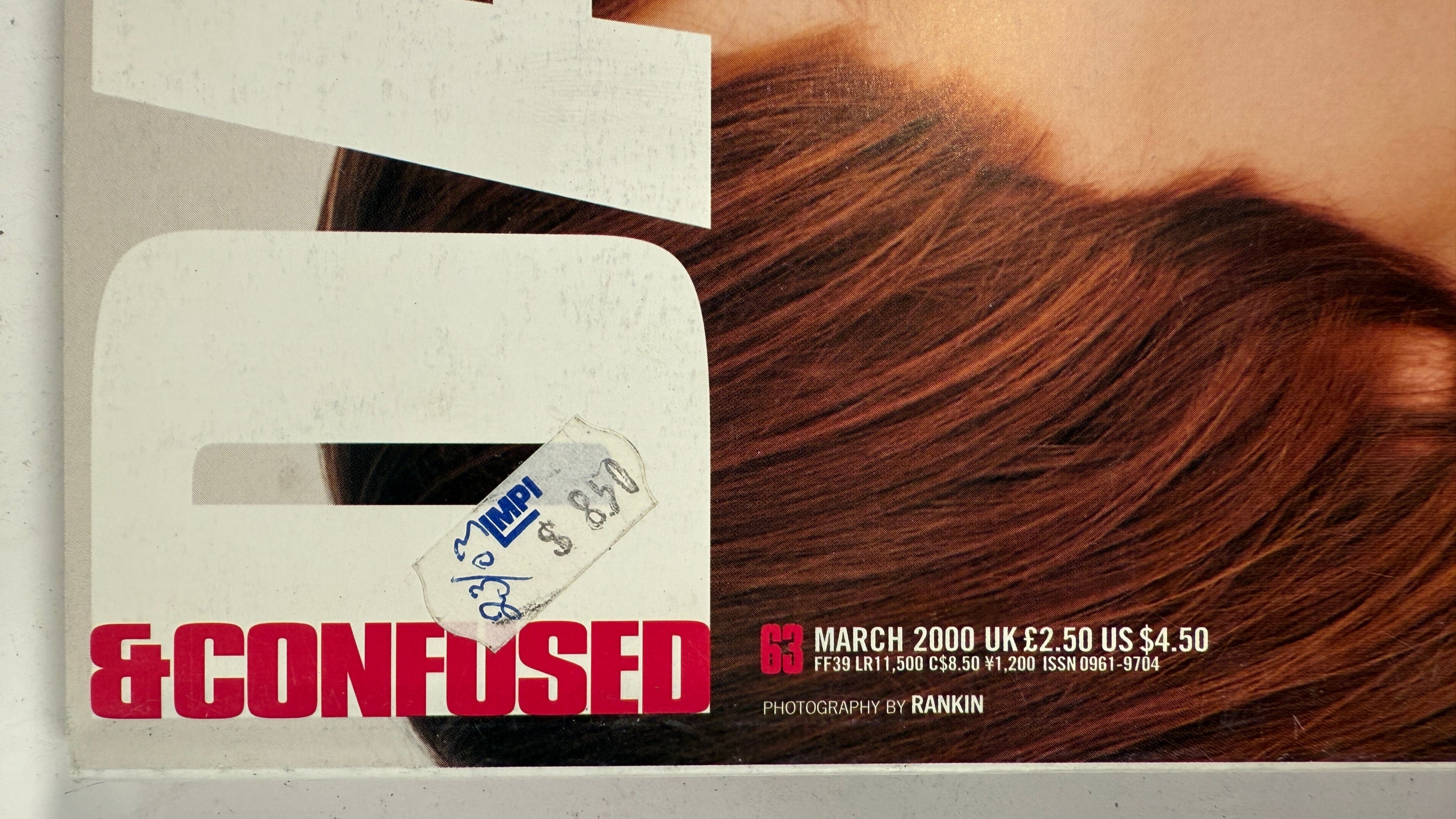 Dazed &amp; Confused #63 – Numéro « Feel It » de mars 2000 (couverture Rankin)