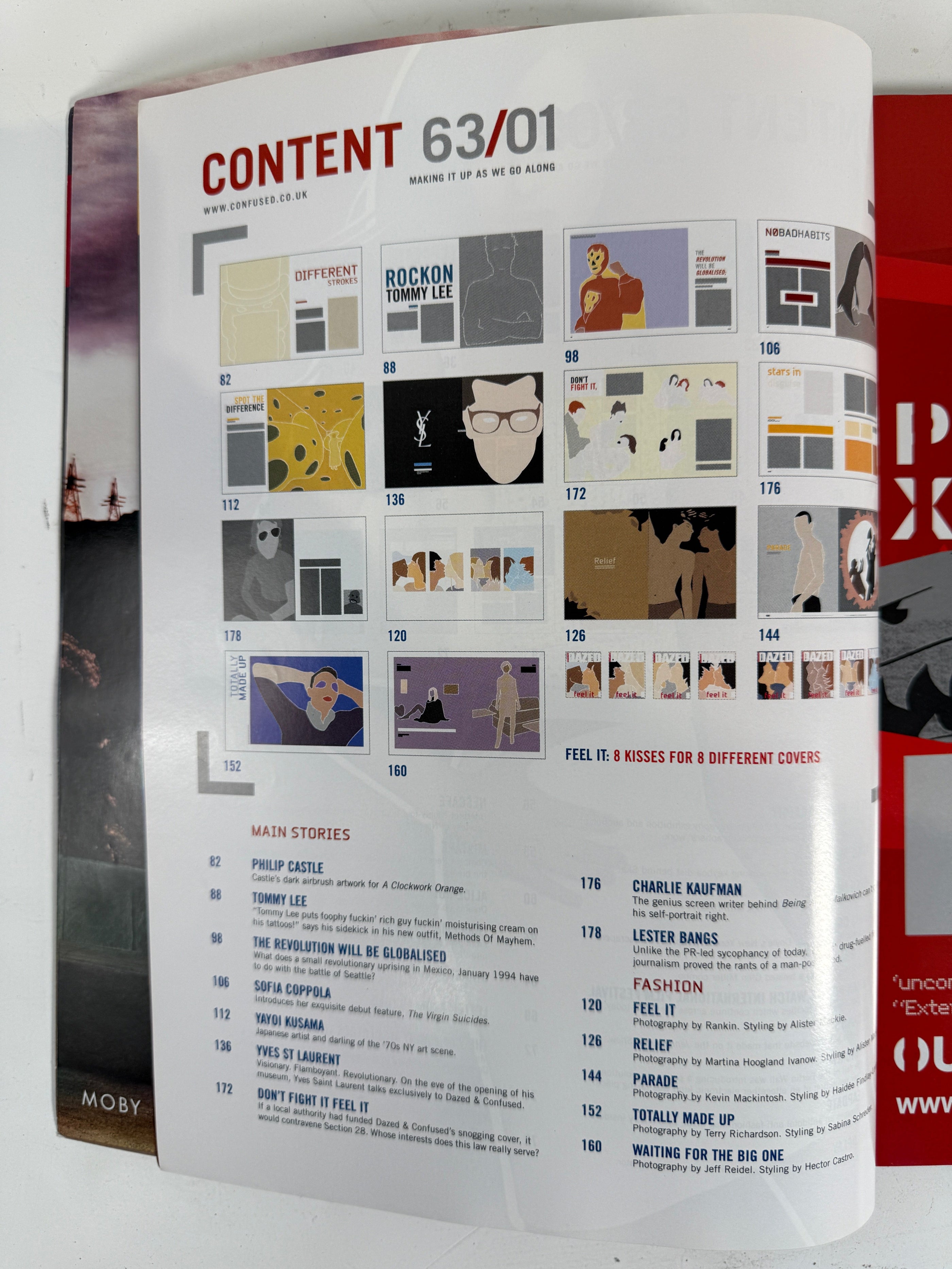 Dazed &amp; Confused #63 – Numéro « Feel It » de mars 2000 (couverture Rankin)