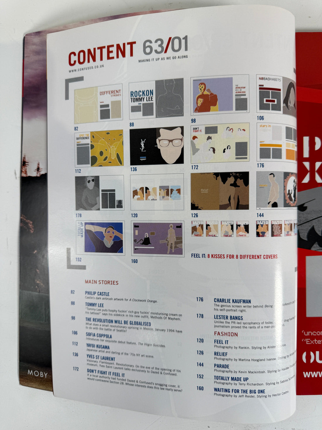 Dazed &amp; Confused #63 – Numéro « Feel It » de mars 2000 (couverture Rankin)