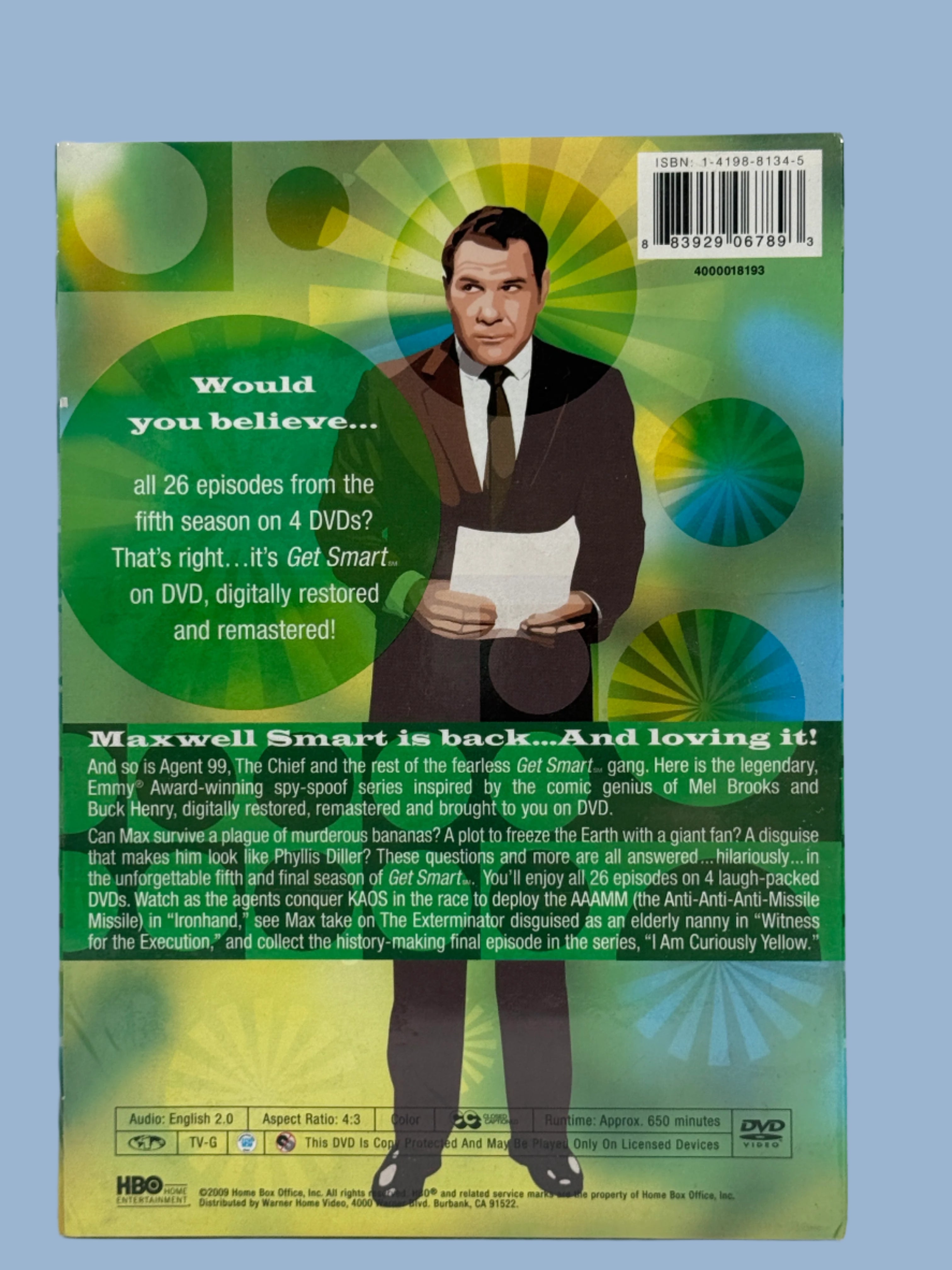 Get Smart Season 5 DVD – Sealed HBO 4-Disc, 26 Episodes