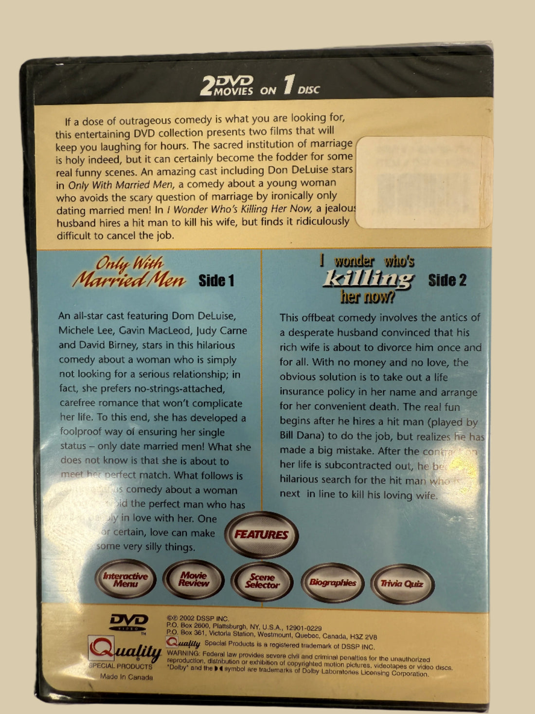 Only with Married Men / I Wonder Who’s Killing Her Now? – Comedy Double Feature (2002)