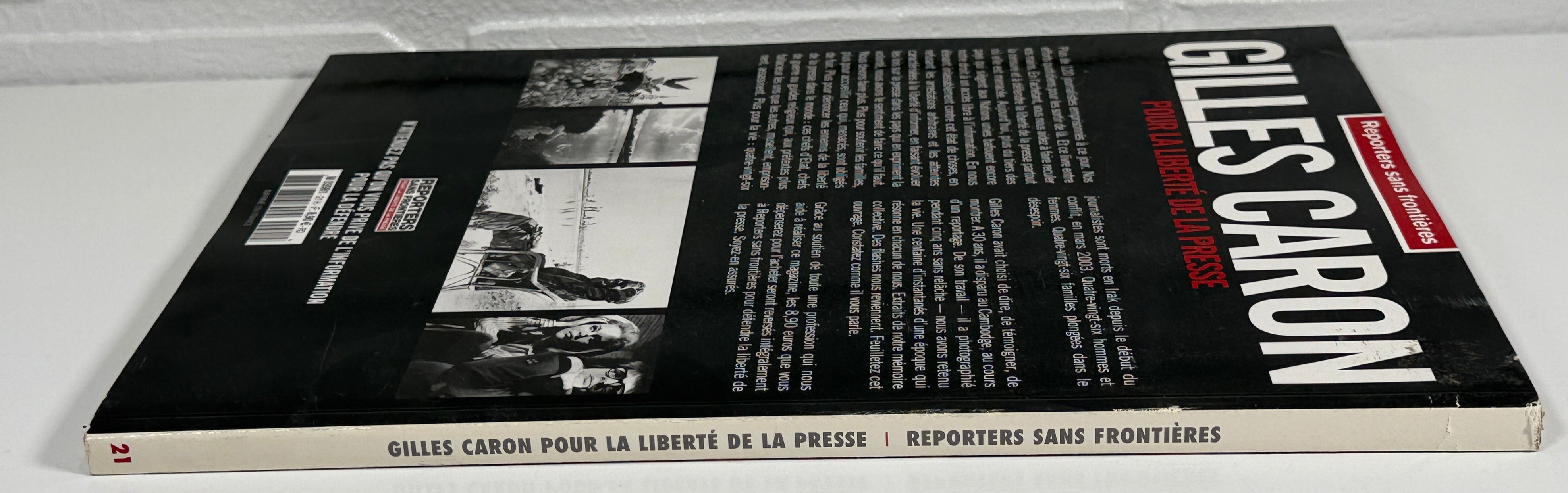 Livre photo de Gilles Caron – RSF Numéro 21, Hommage à la liberté de la presse